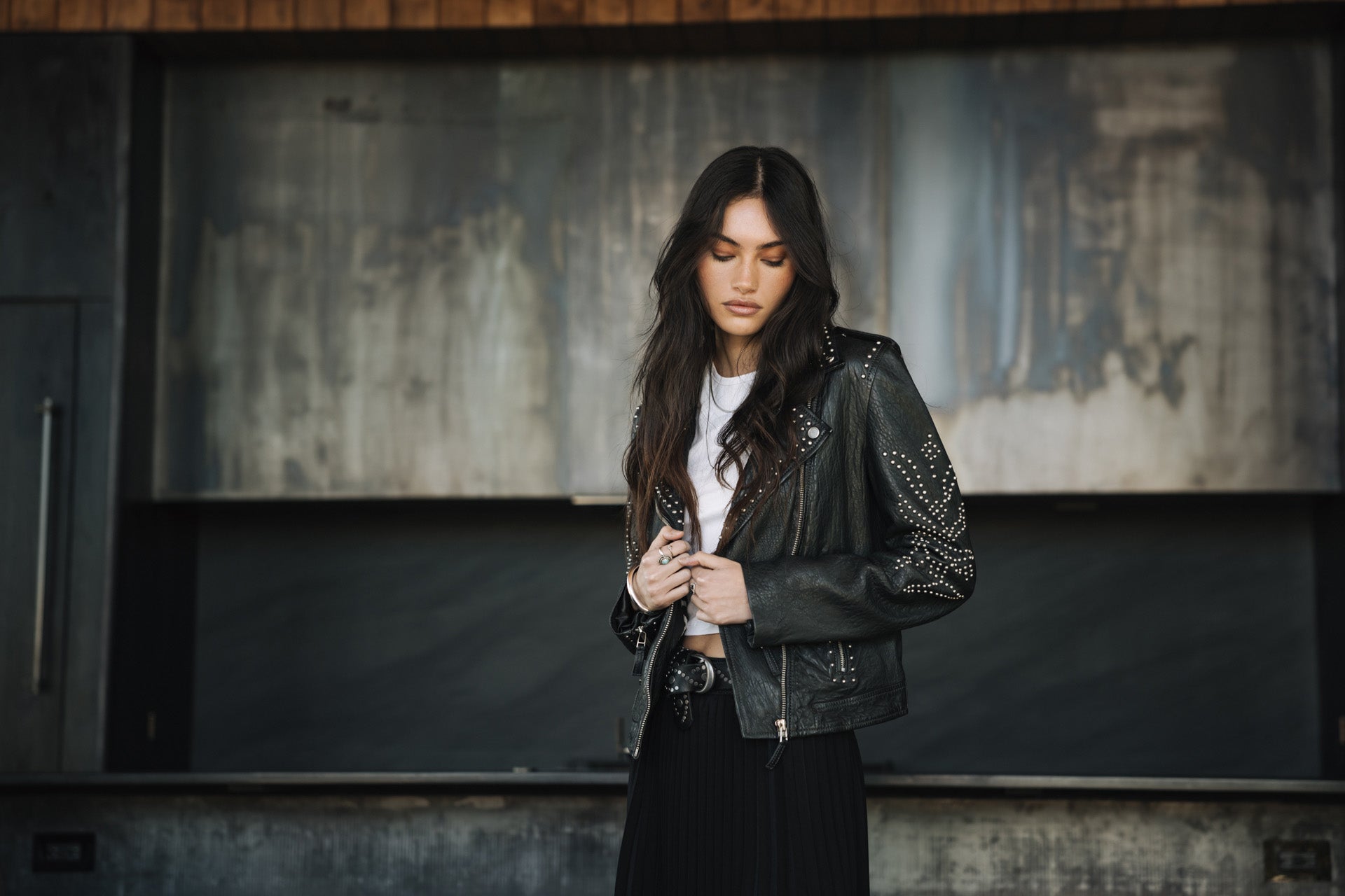 Vestes en cuir femme