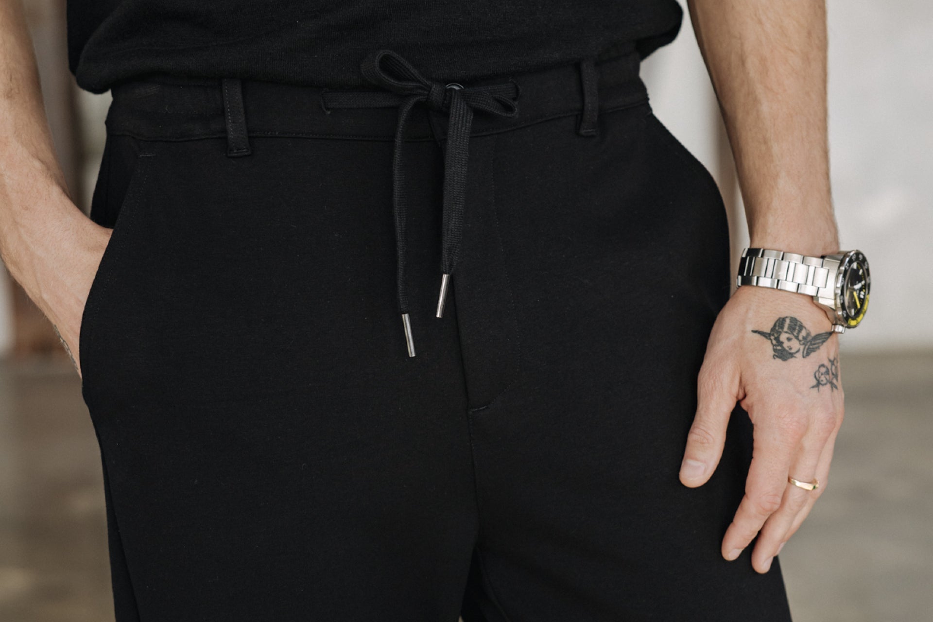 Pantalons Noirs Homme