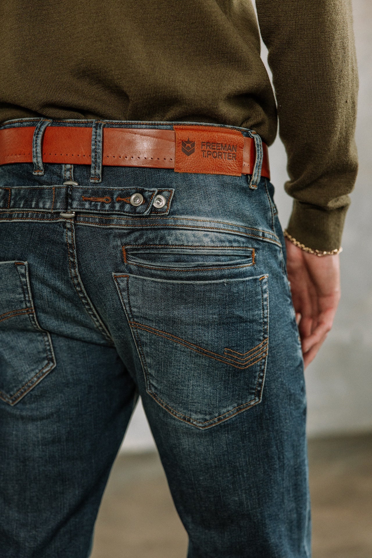 Jeans droit Hombres Eddy salute | Freeman T. Porter