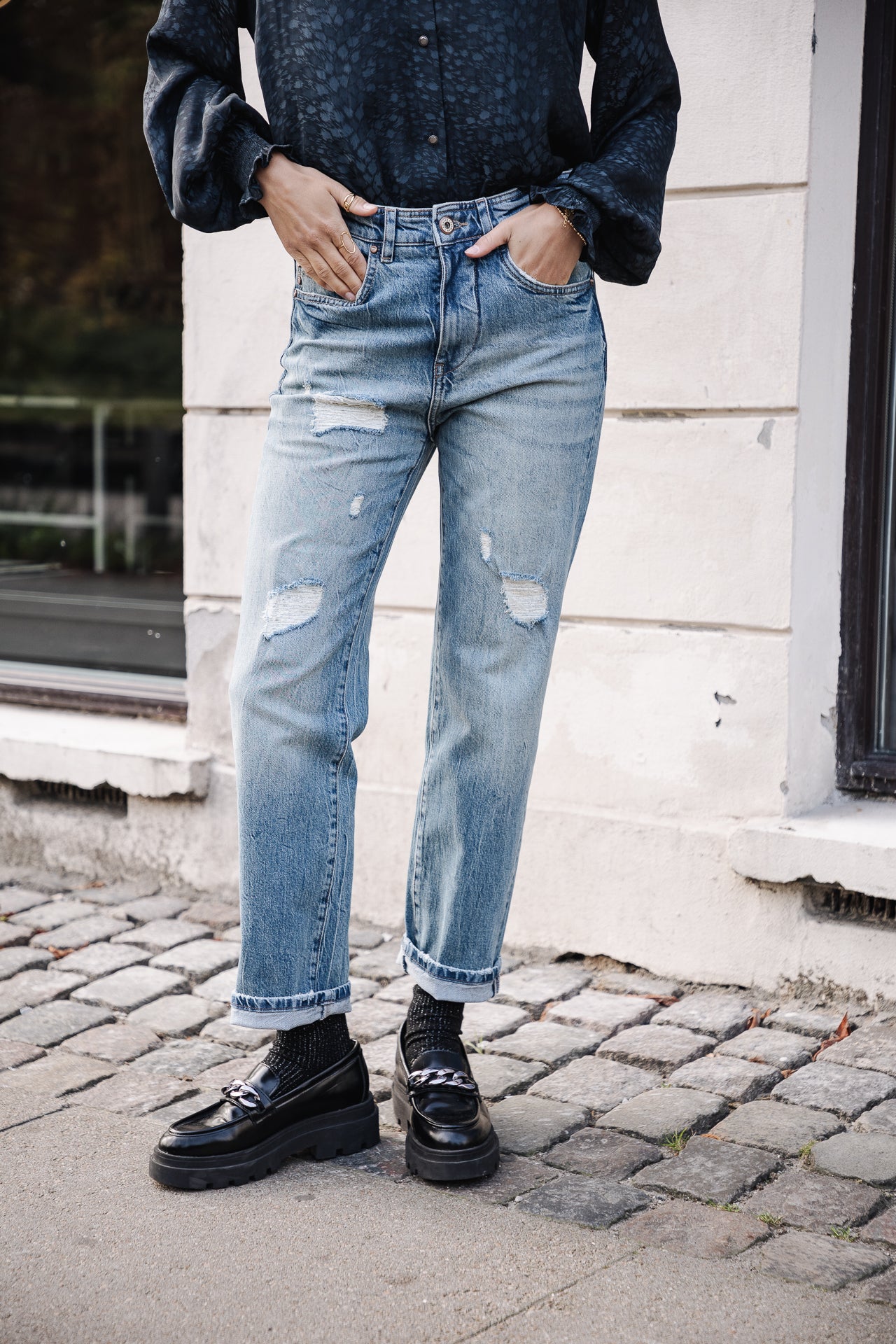 Jeans droit cropped Femme Scarlett bocaina | Freeman T. Porter