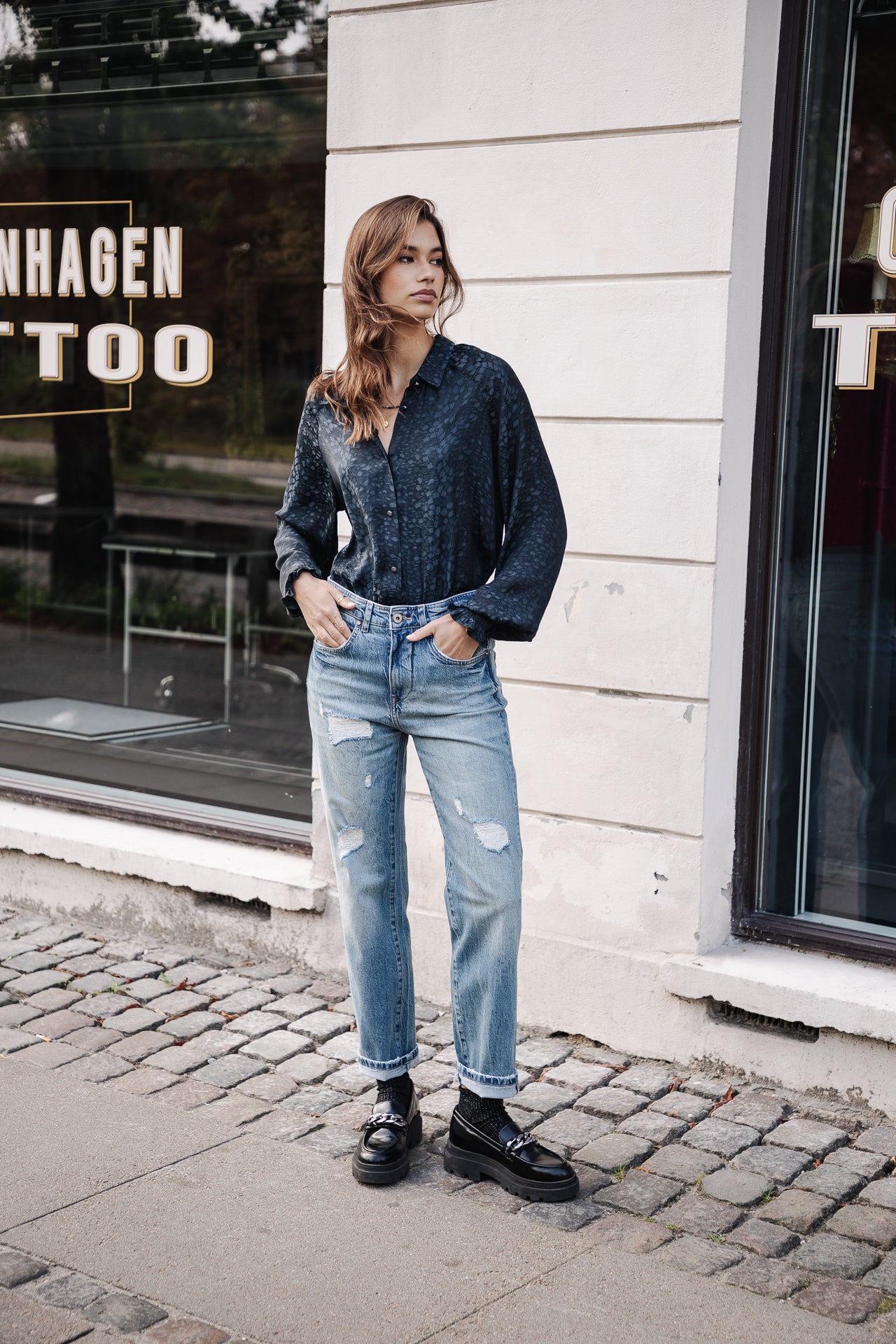 Jeans droit cropped Femme Scarlett bocaina | Freeman T. Porter