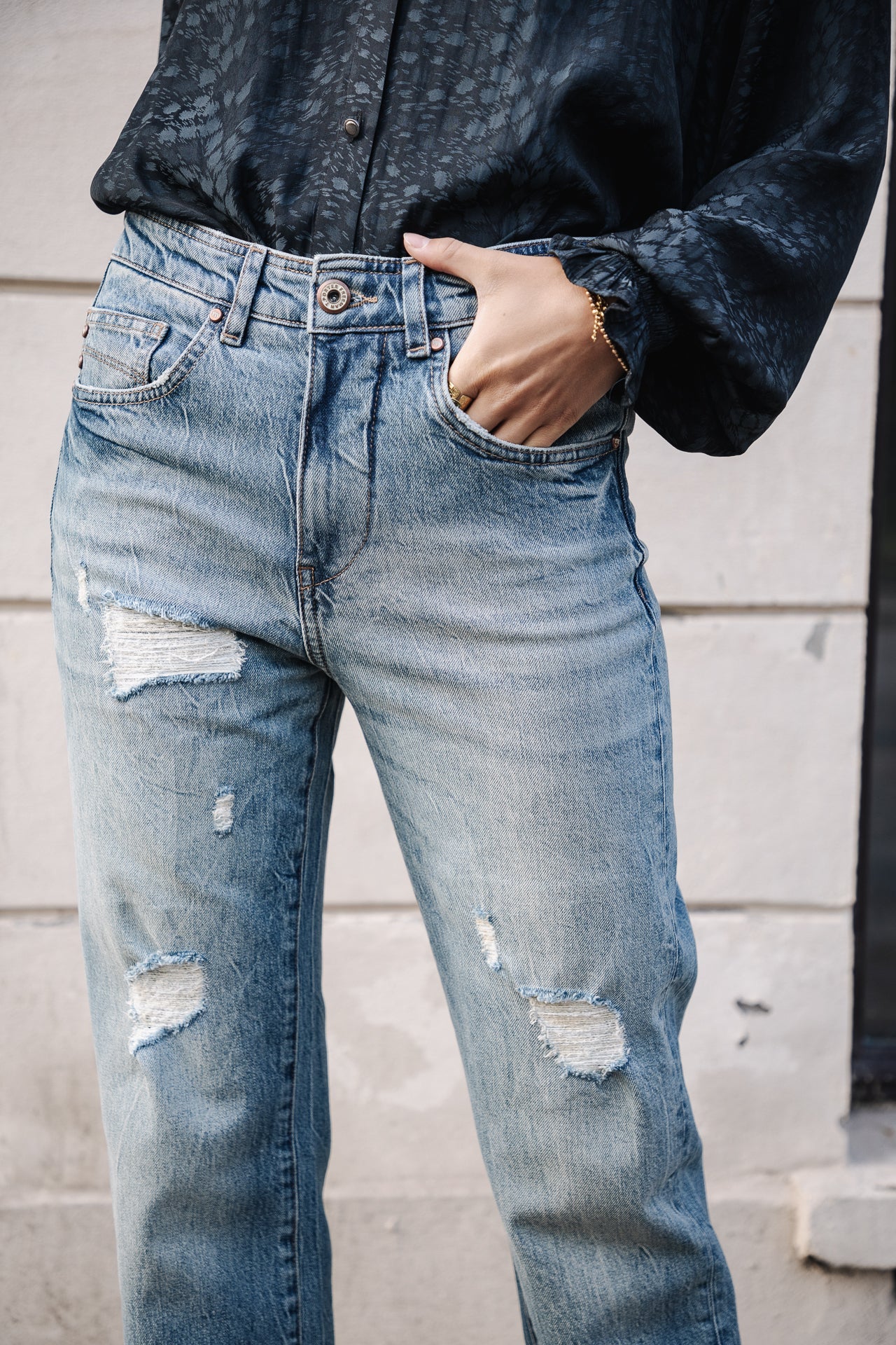 Jeans droit cropped Femme Scarlett bocaina | Freeman T. Porter