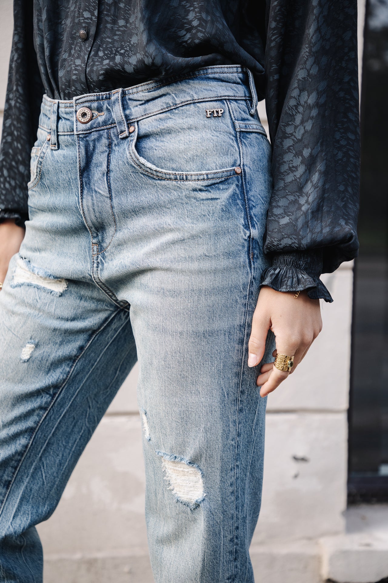 Jeans droit cropped Femme Scarlett bocaina | Freeman T. Porter