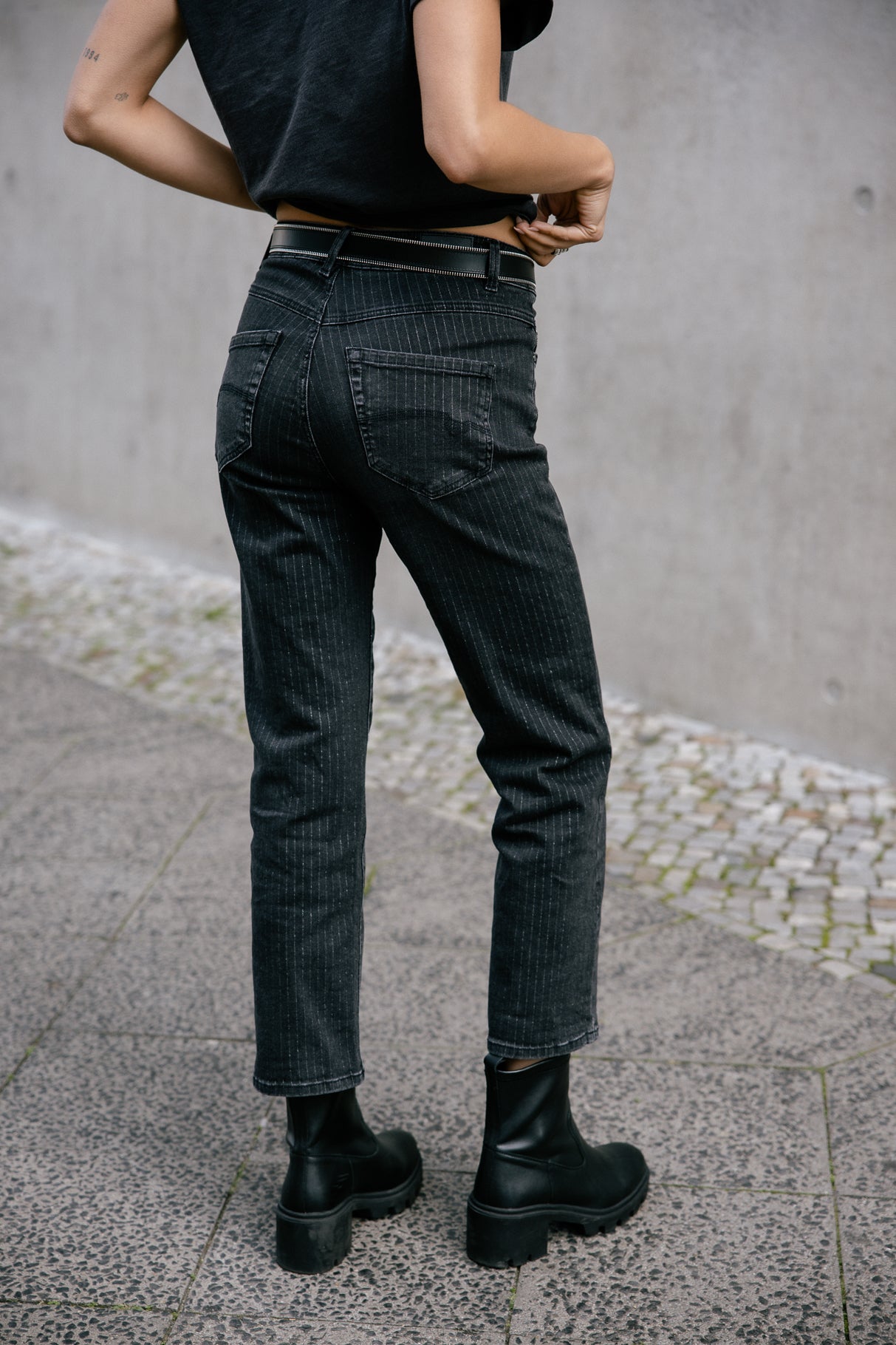 Jeans 7/8 taille haute Femme Scarlett music | Freeman T. Porter