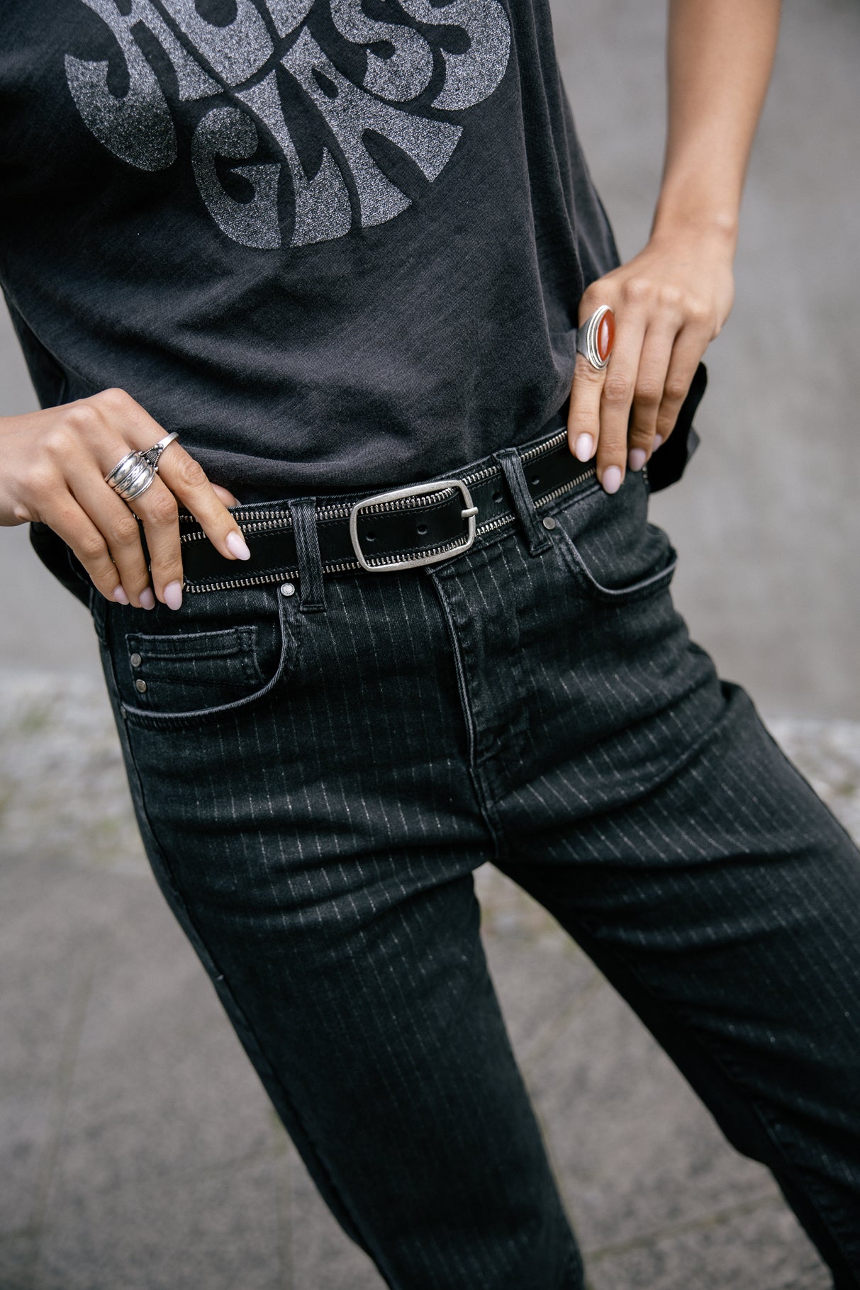 Jeans 7/8 taille haute Femme Scarlett music | Freeman T. Porter