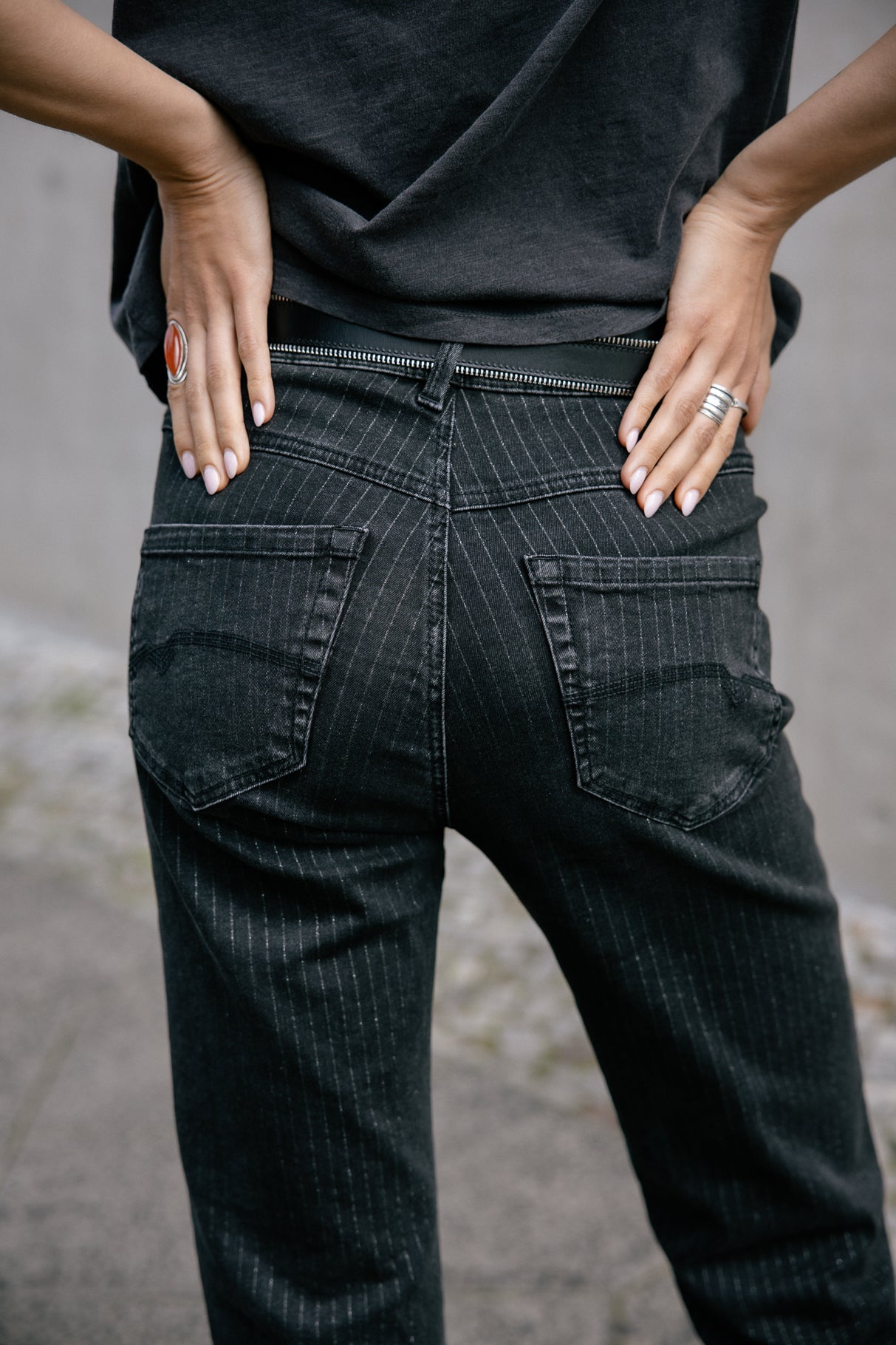 Jeans 7/8 taille haute Femme Scarlett music | Freeman T. Porter