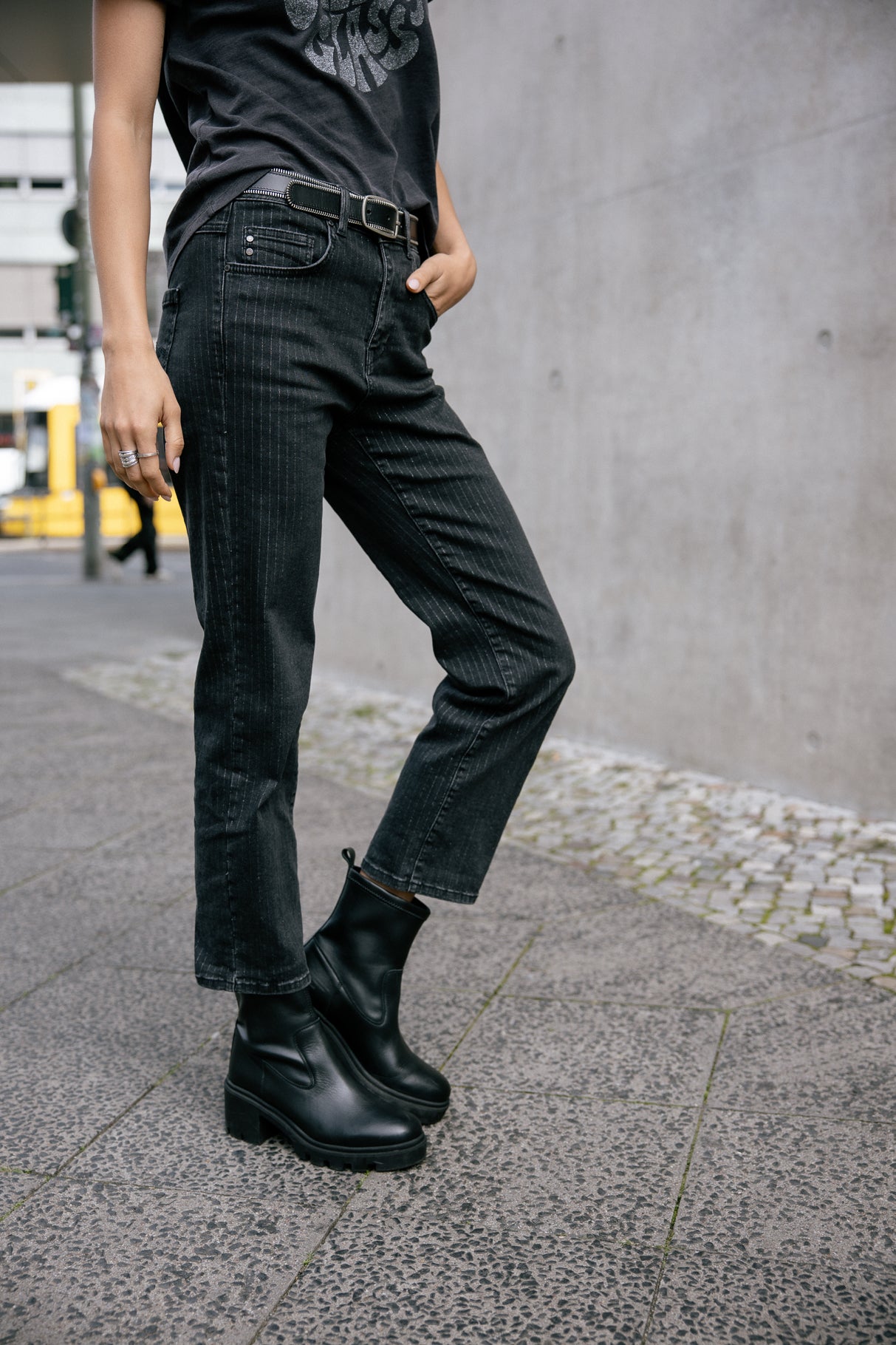 Jeans 7/8 taille haute Femme Scarlett music | Freeman T. Porter