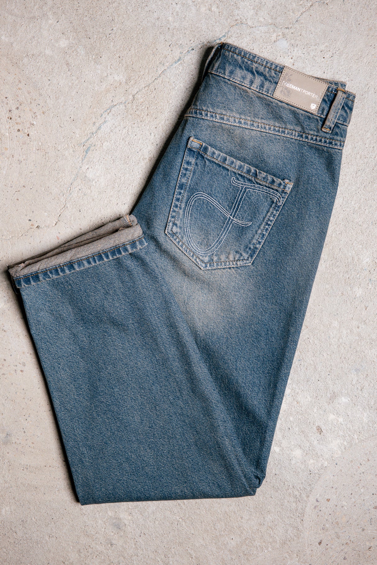 Jeans 7/8 high waist Woman Scarlett muster | Freeman T. Porter