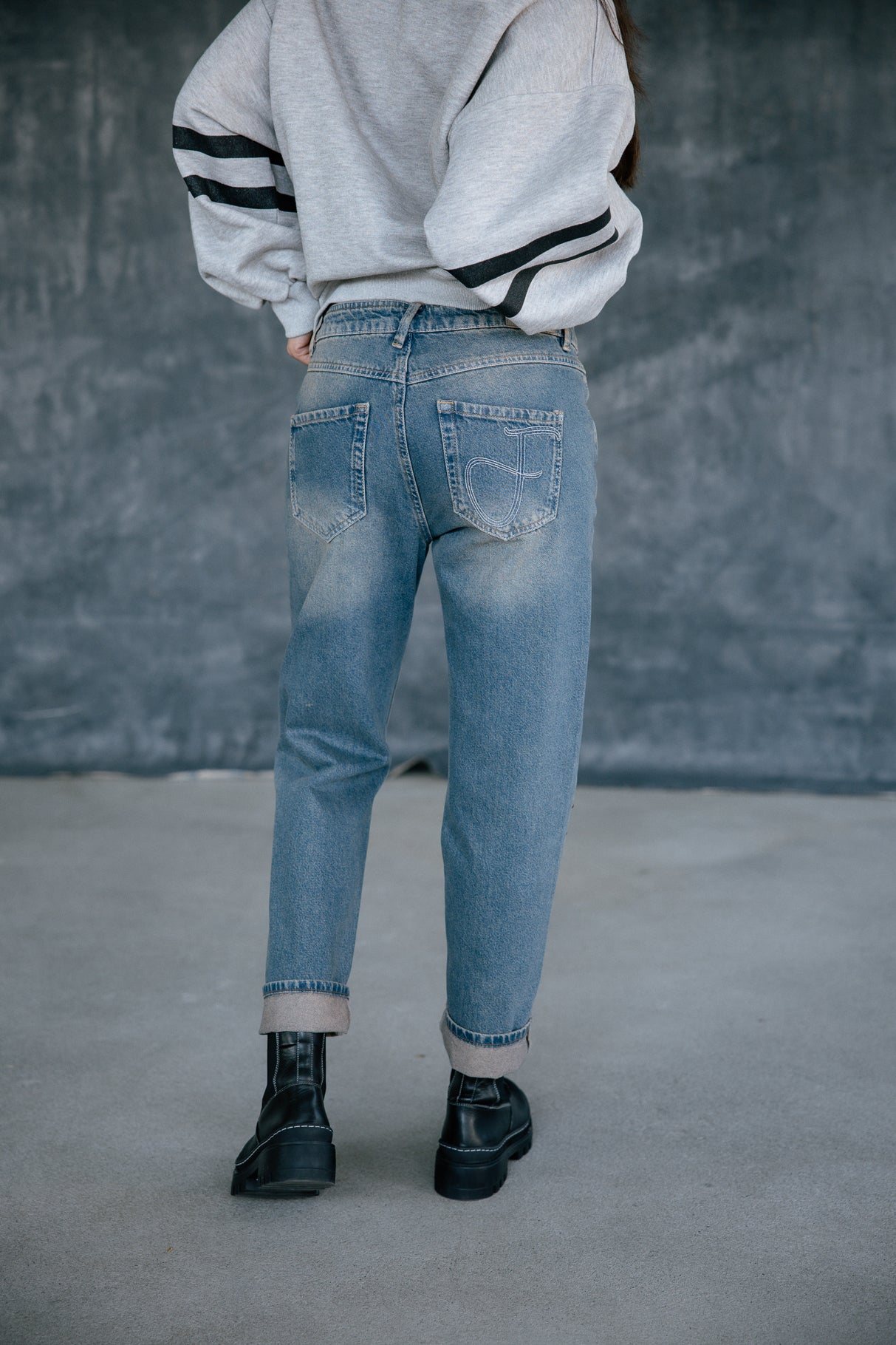 Jeans 7/8 high waist Woman Scarlett muster | Freeman T. Porter
