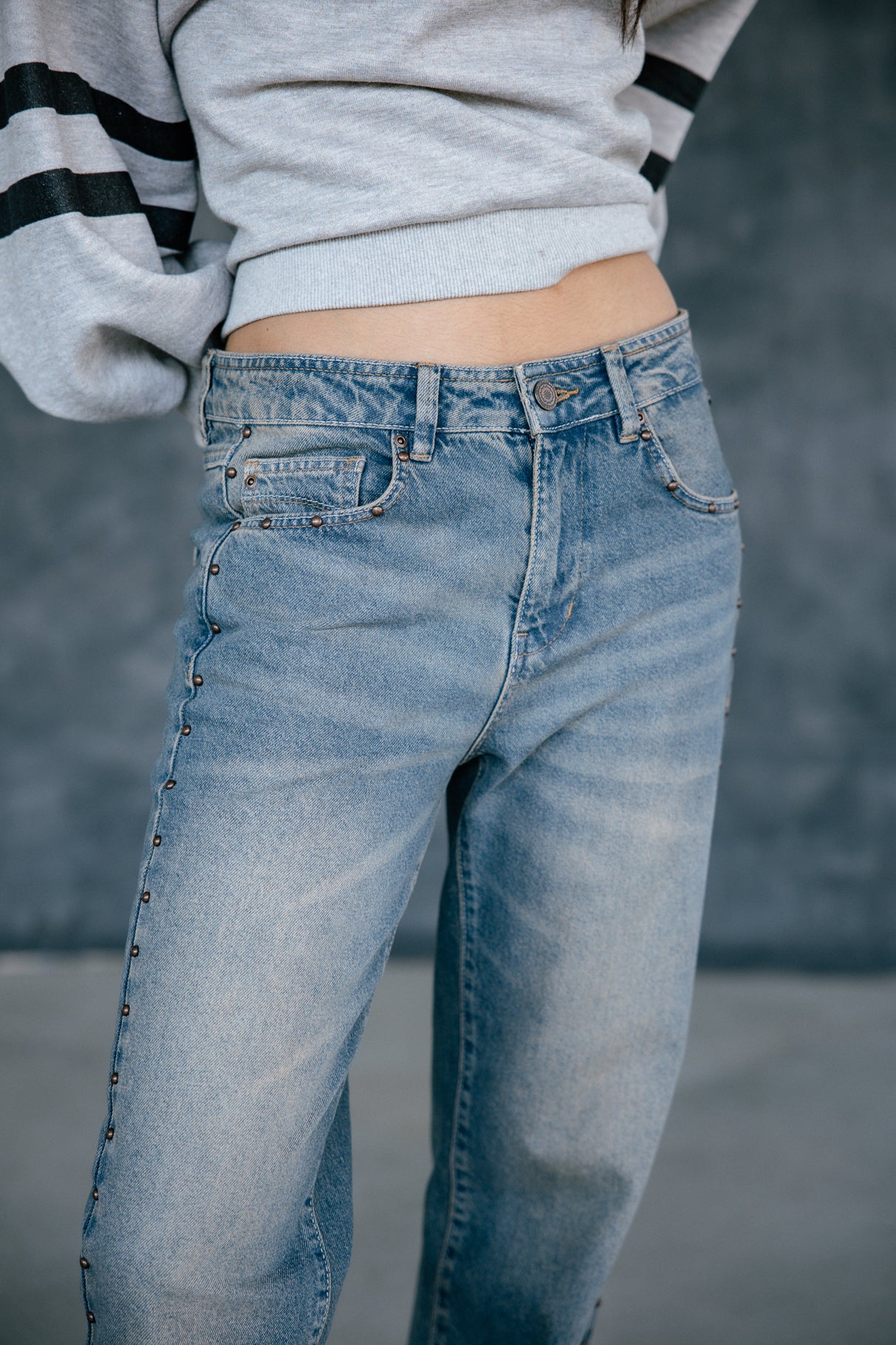 Jeans 7/8 high waist Woman Scarlett muster | Freeman T. Porter