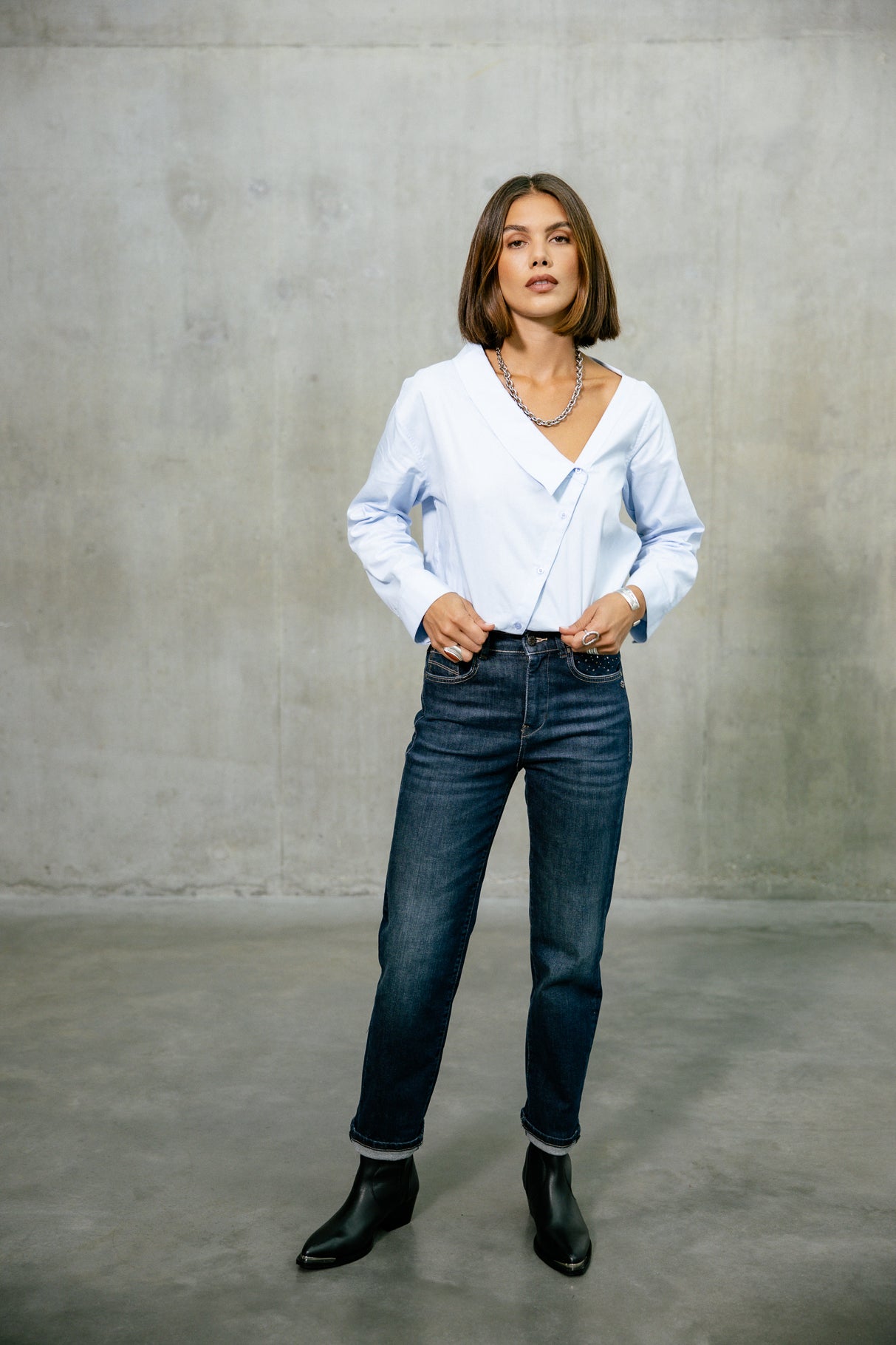 Jeans 7/8 taille haute Femme Scarlett santacruz | Freeman T. Porter