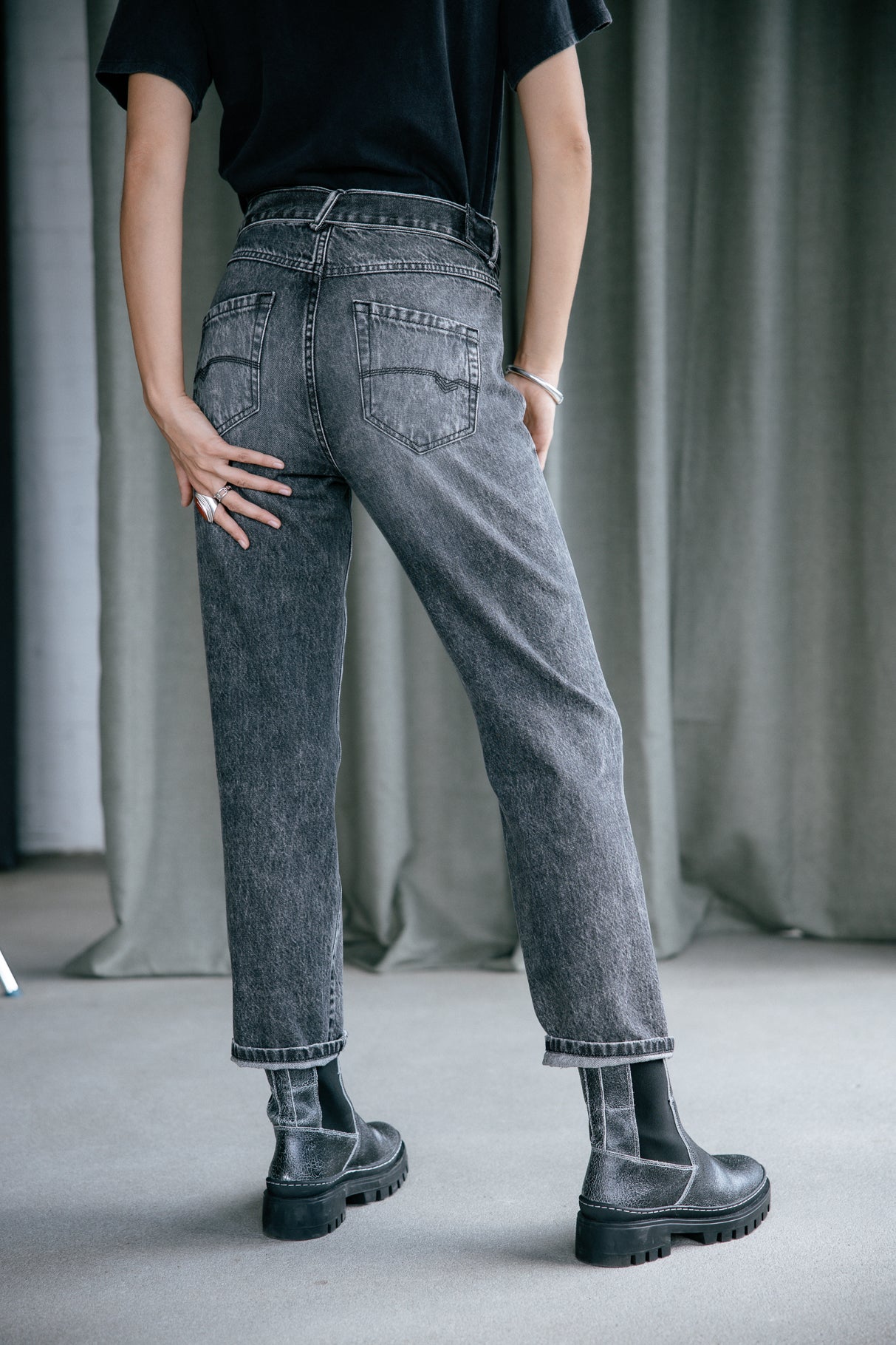 Jeans 7/8 taille haute Frau Scarlett Denim seila | Freeman T. Porter