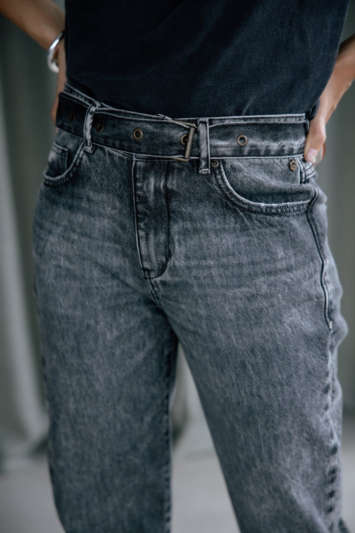 Jeans 7/8 taille haute Femme Scarlett Denim seila | Freeman T. Porter