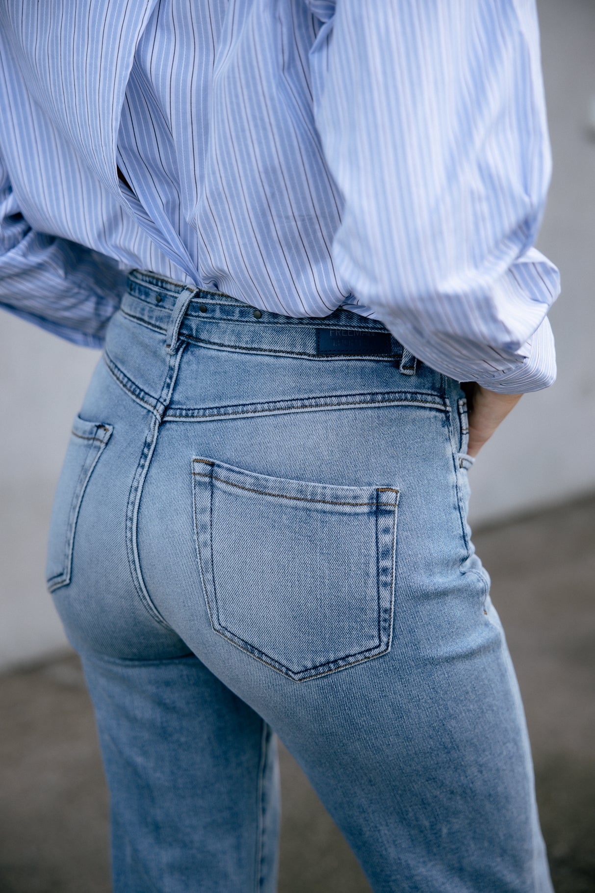 Jeans 7/8 taille haute Femme Scarlett seoul | Freeman T. Porter