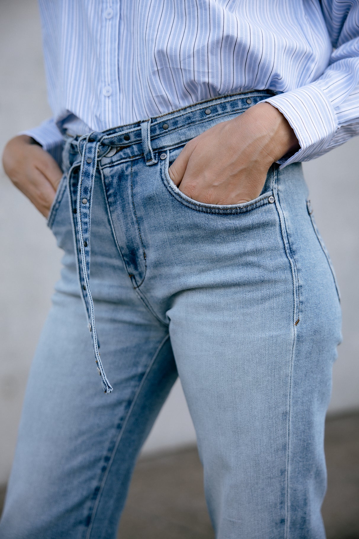 Jeans 7/8 taille haute Femme Scarlett seoul | Freeman T. Porter