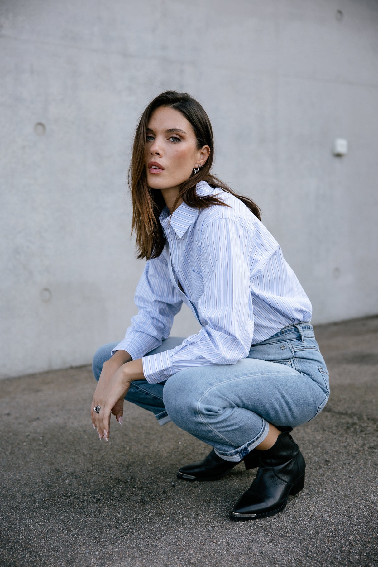 Jeans 7/8 taille haute Femme Scarlett seoul | Freeman T. Porter