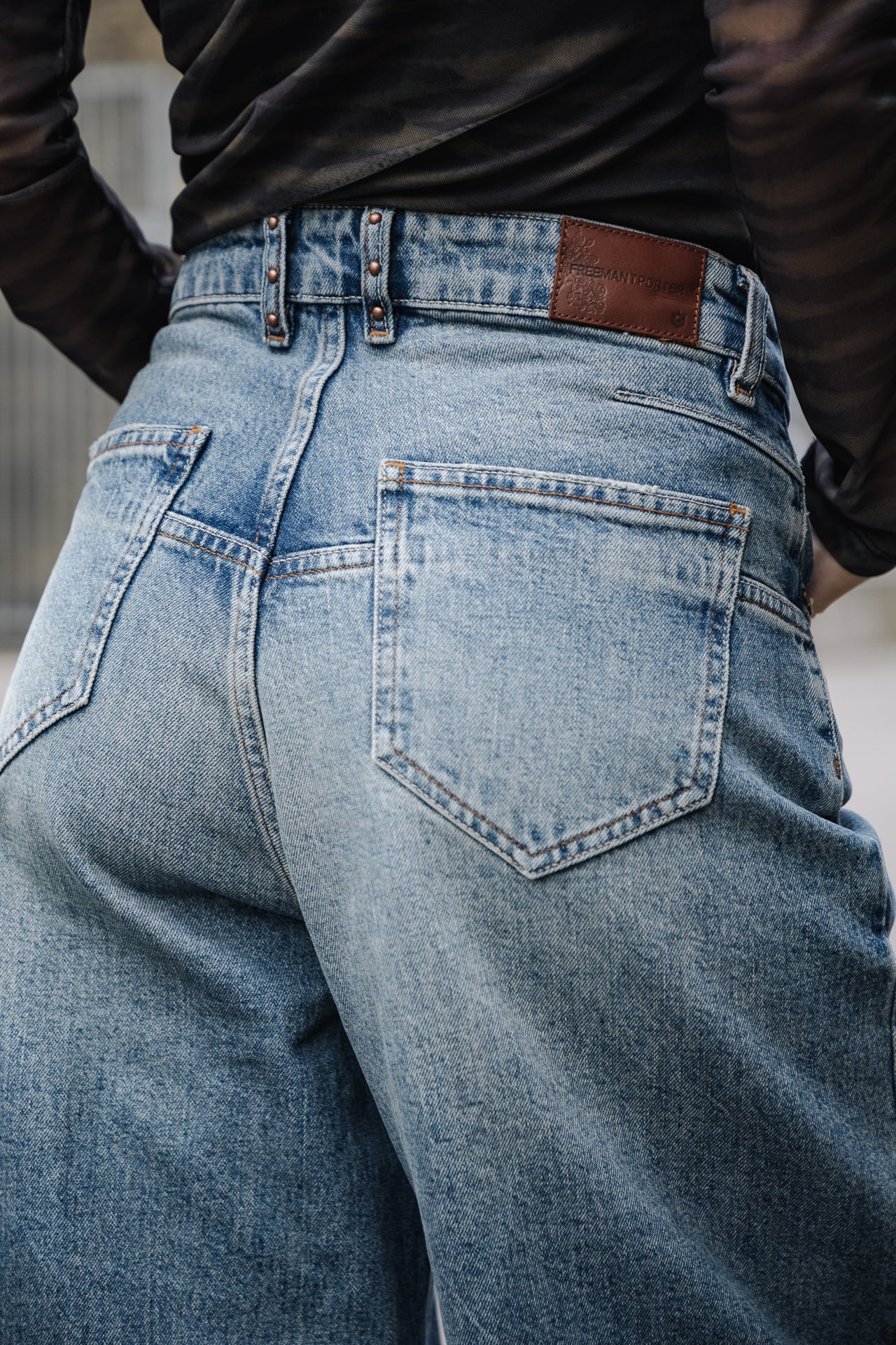 Jeans large Femme Jane furano | Freeman T. Porter