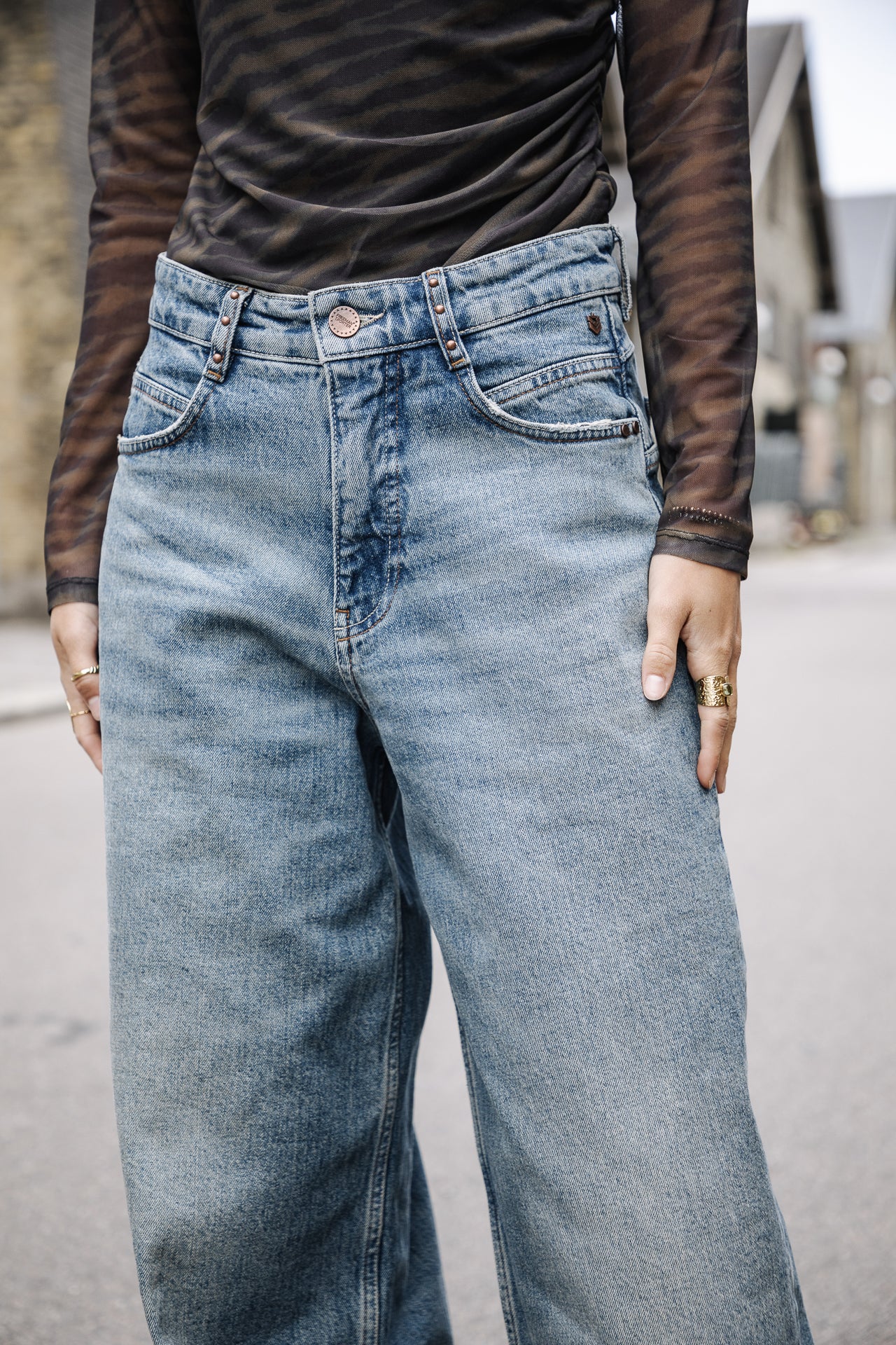 Jeans large Femme Jane furano | Freeman T. Porter
