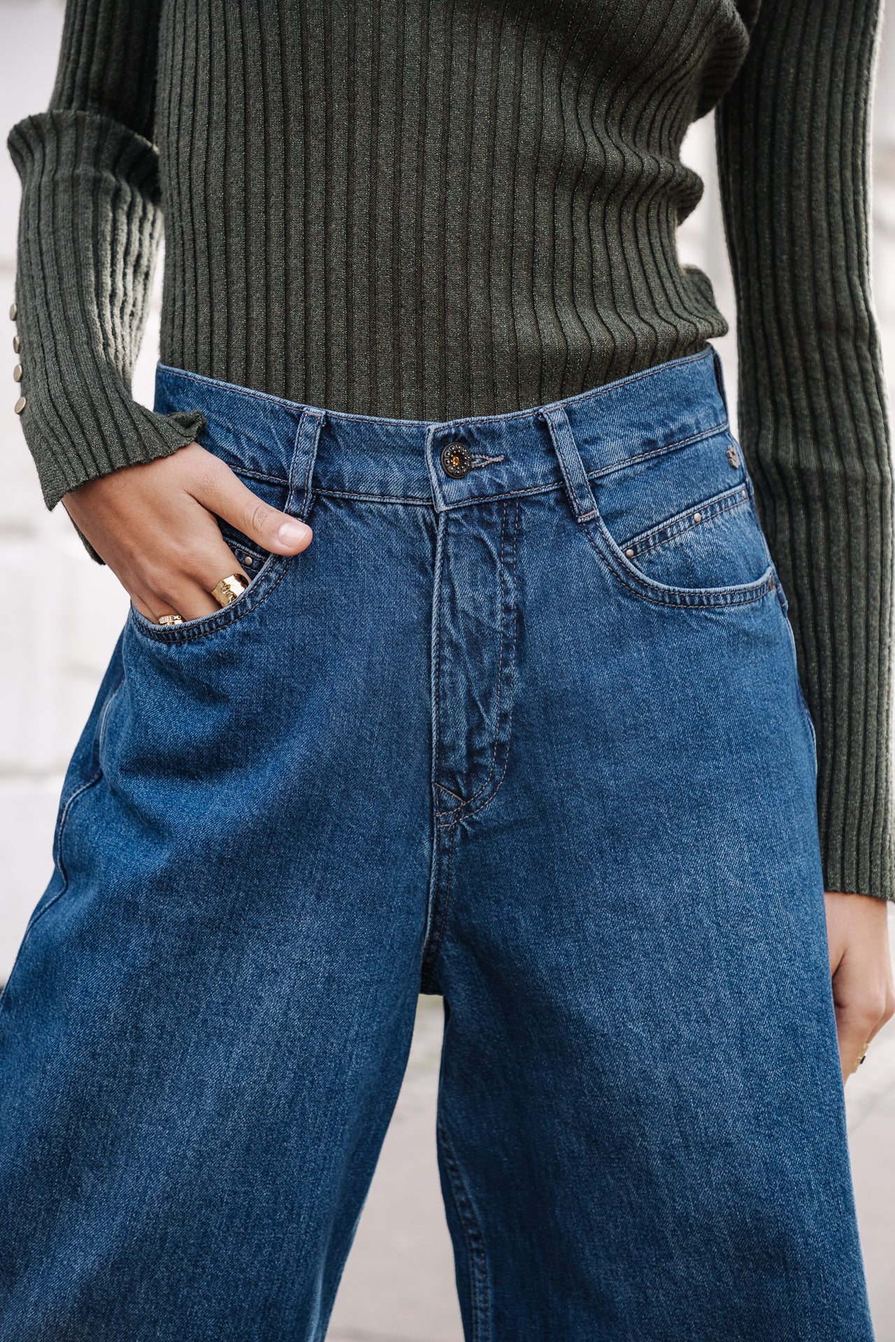 Jeans large Femme Jane pueblo | Freeman T. Porter