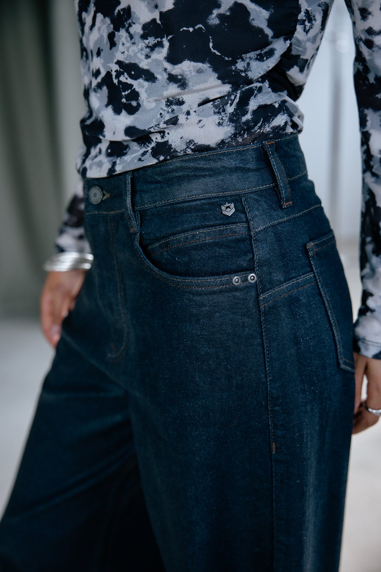Jeans large Frau Jane best coating | Freeman T. Porter