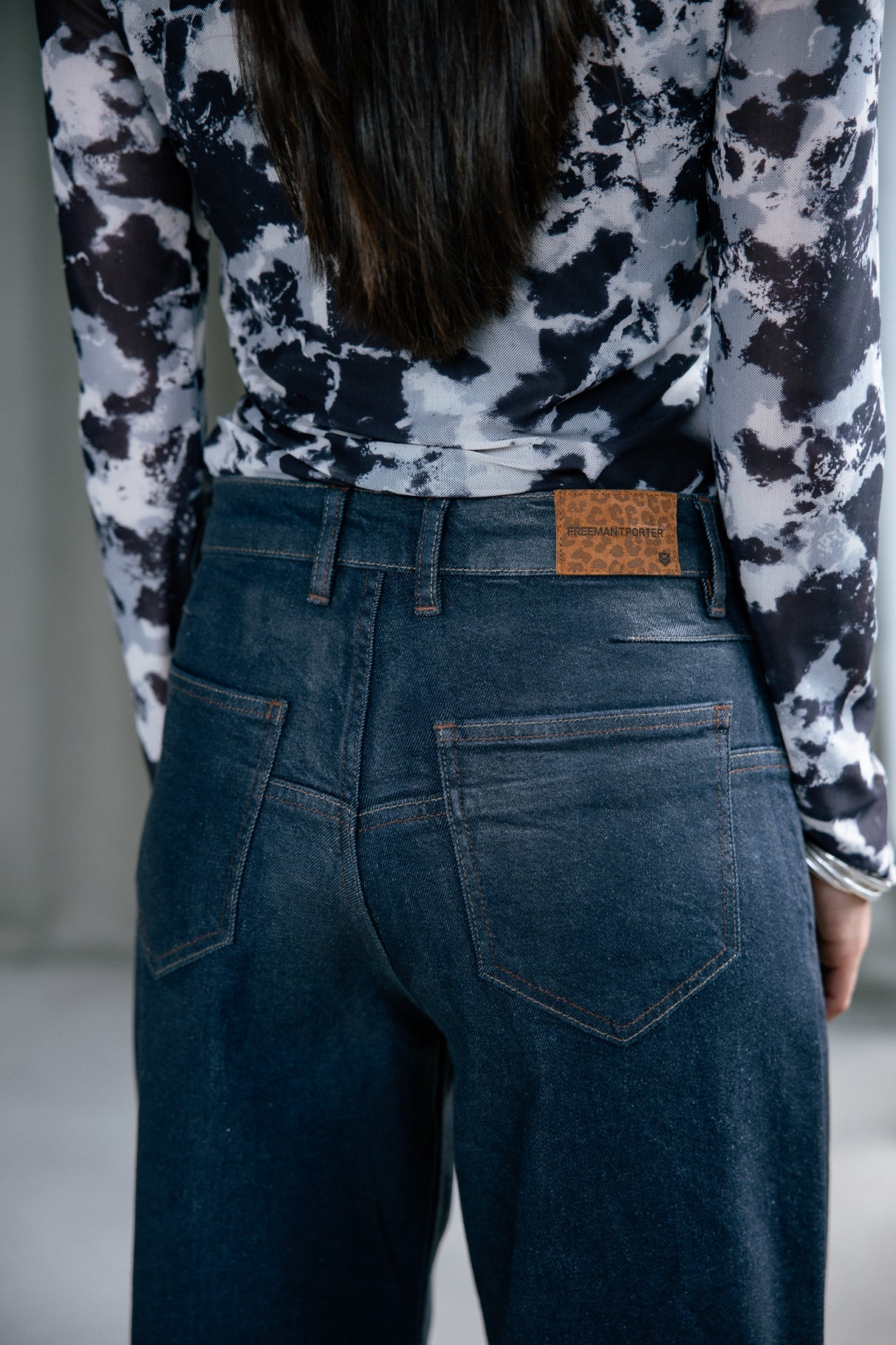 Jeans large Frau Jane best coating | Freeman T. Porter