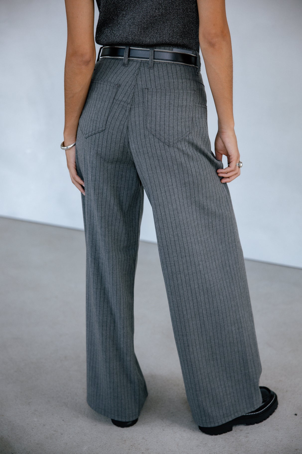 Pantalon large Frau Jane Buren Grey moon rock | Freeman T. Porter