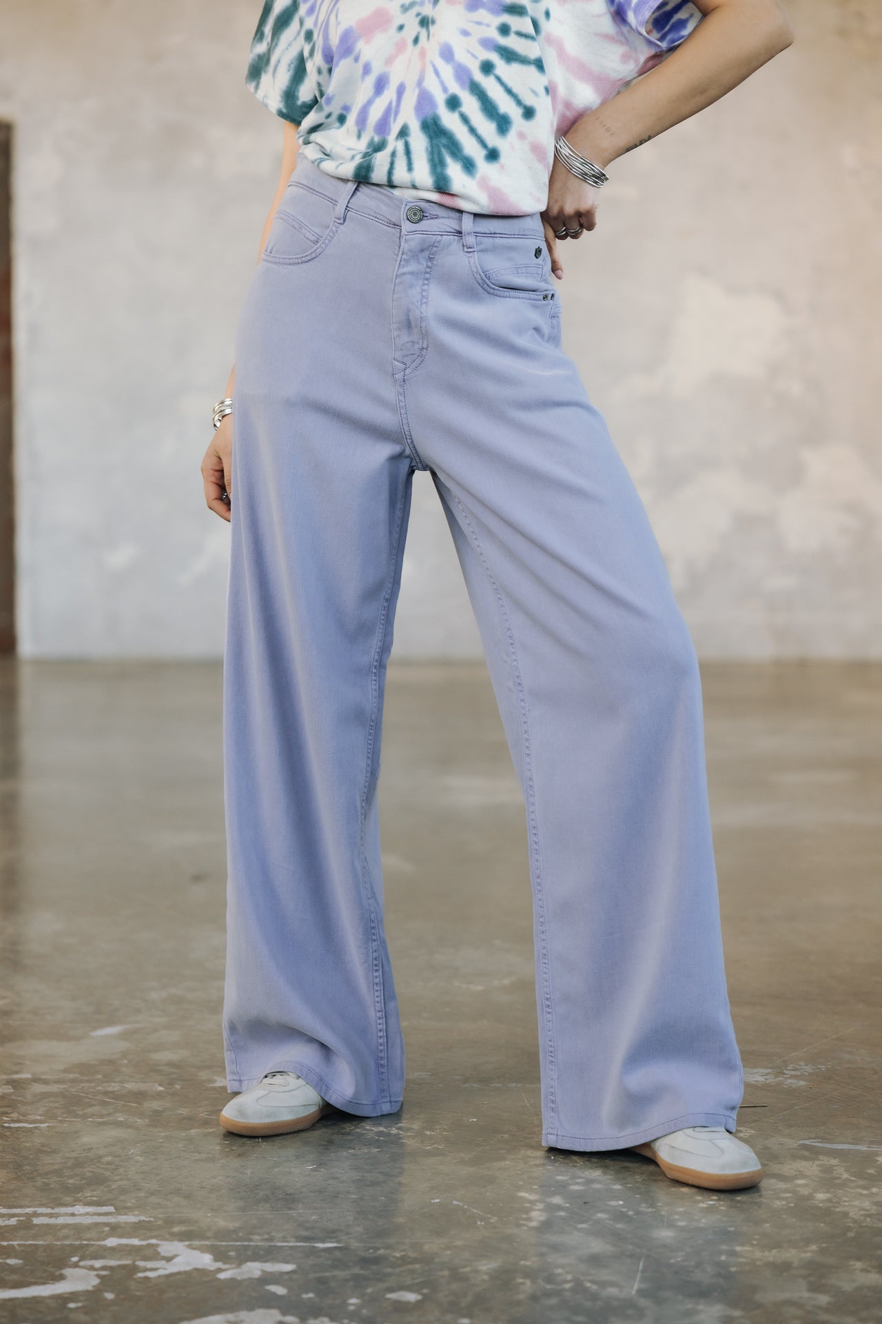 Weite Hose Frau Jane Lynx sweet lavender | Freeman T. Porter