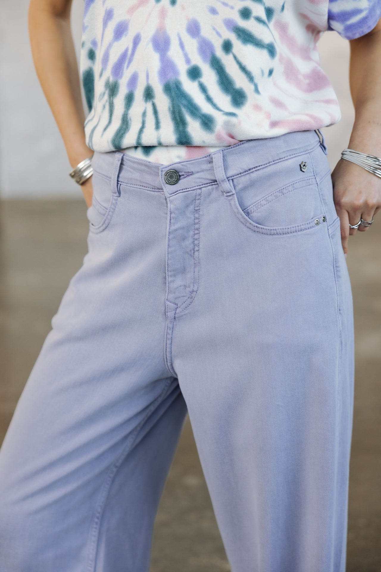 Wide-leg pants Woman Jane Lynx sweet lavender | Freeman T. Porter