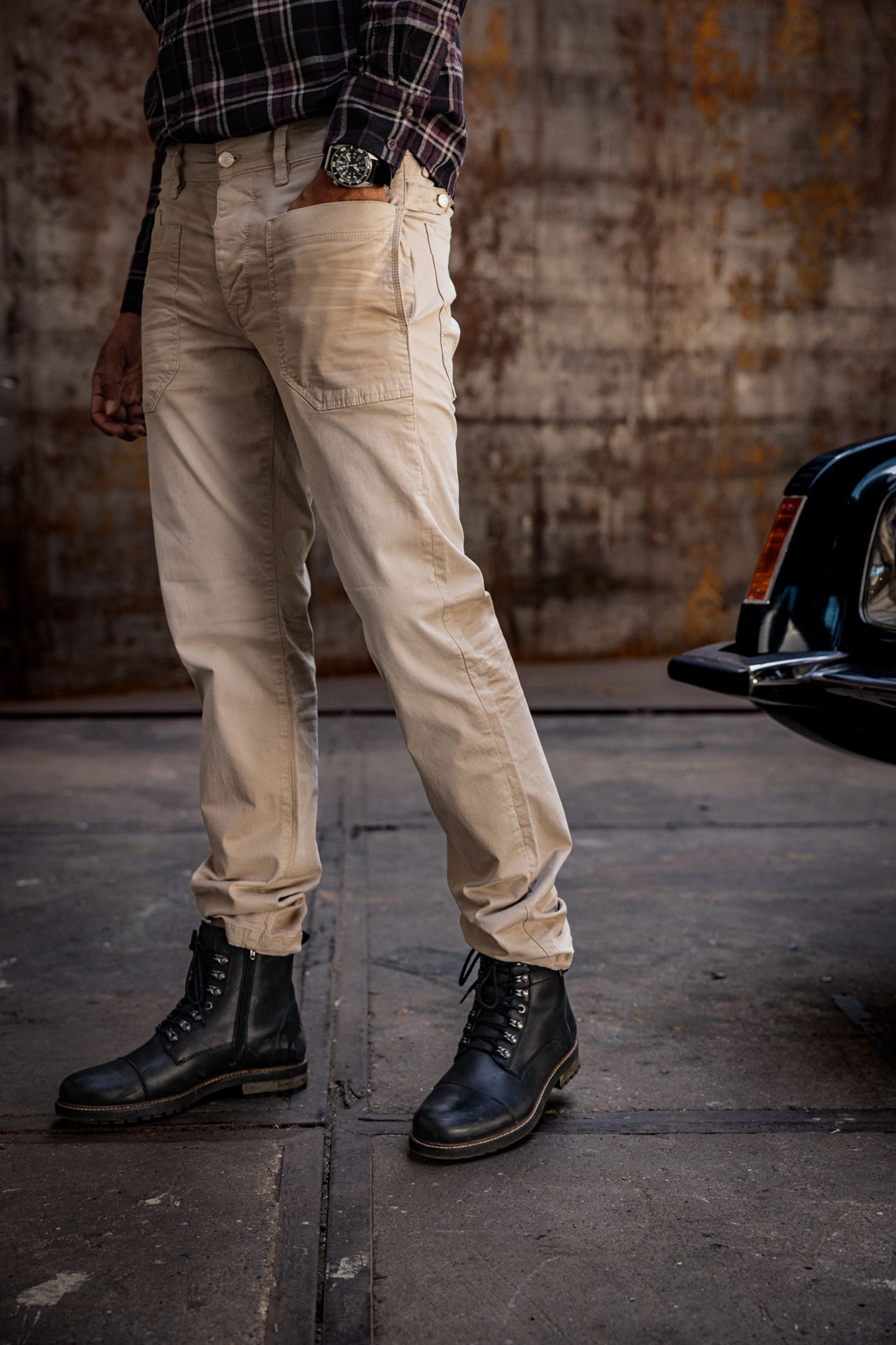 Pantalon cargo Men Perso light beige | Freeman T. Porter