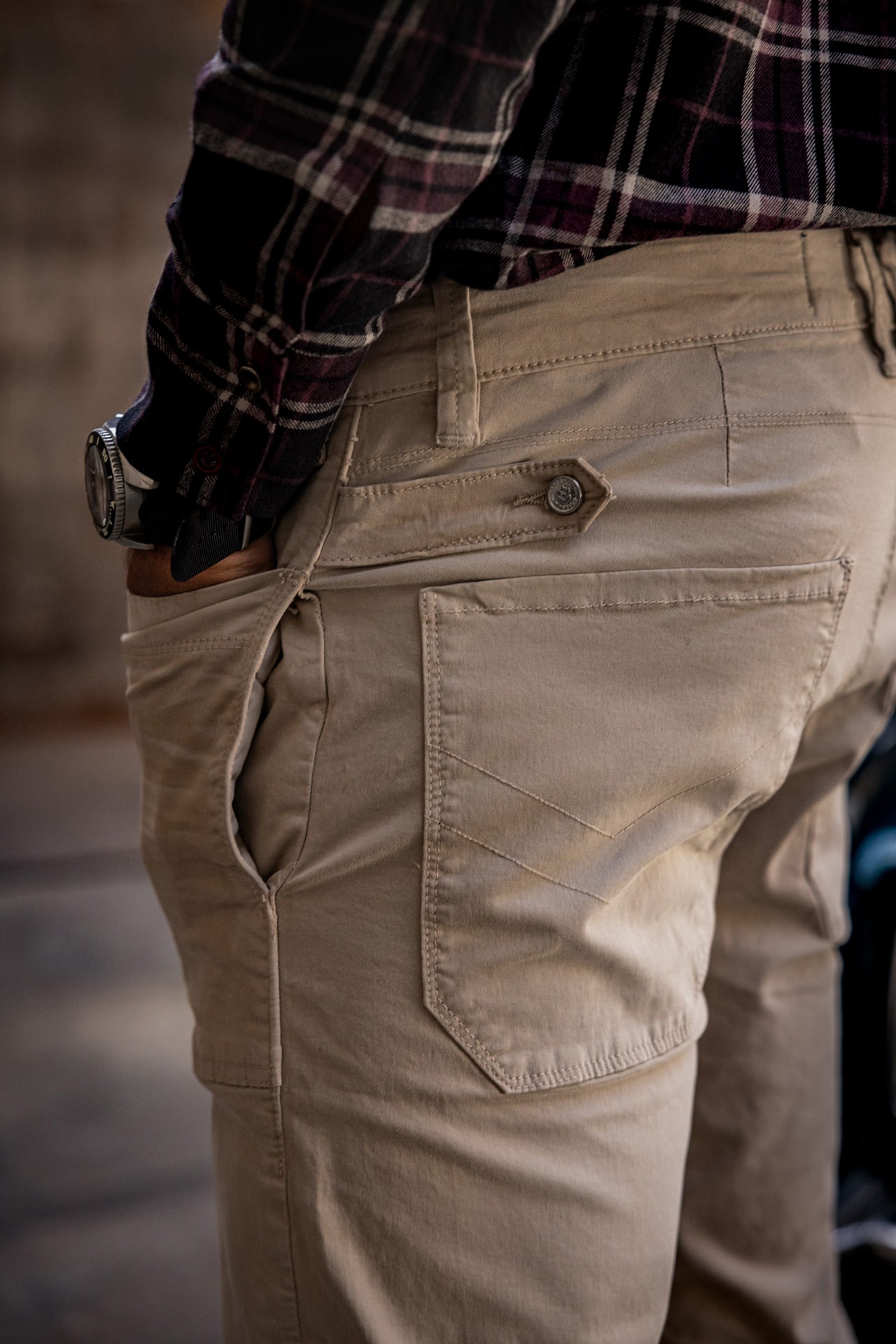 Pantalon cargo Men Perso light beige | Freeman T. Porter