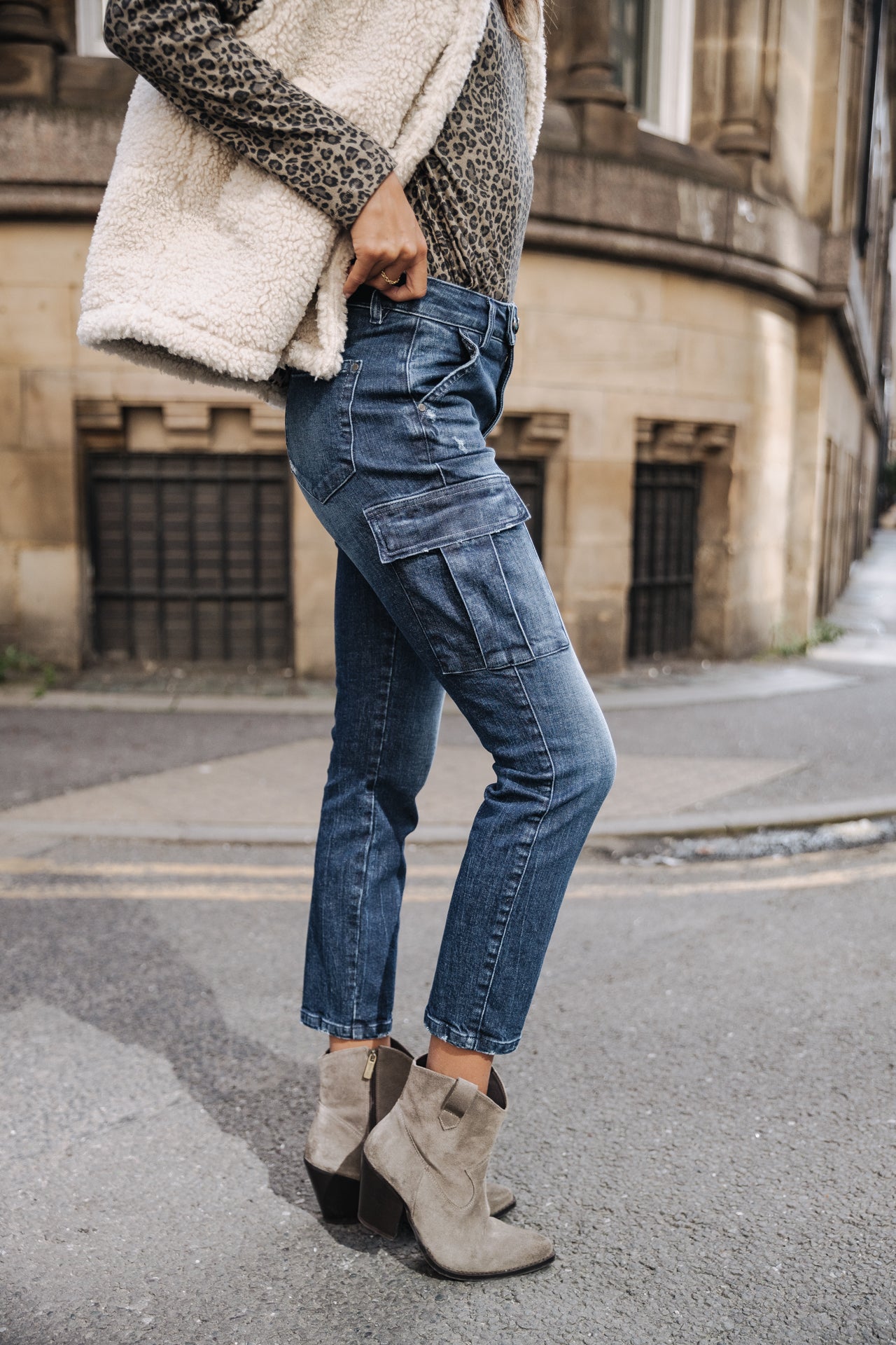 Jeans super slim cargo Femme Aria solva | Freeman T. Porter