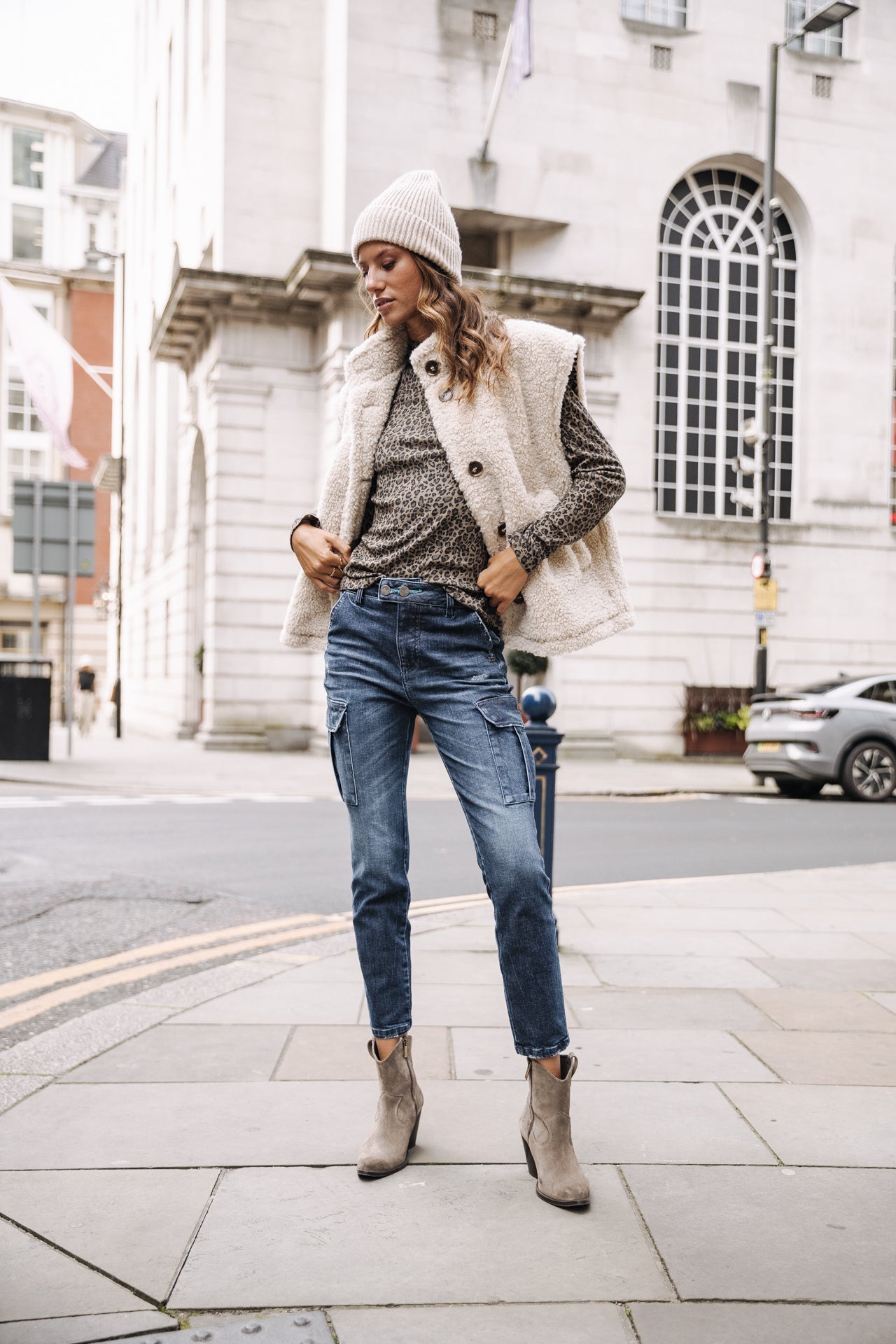 Jeans super slim cargo Femme Aria solva | Freeman T. Porter
