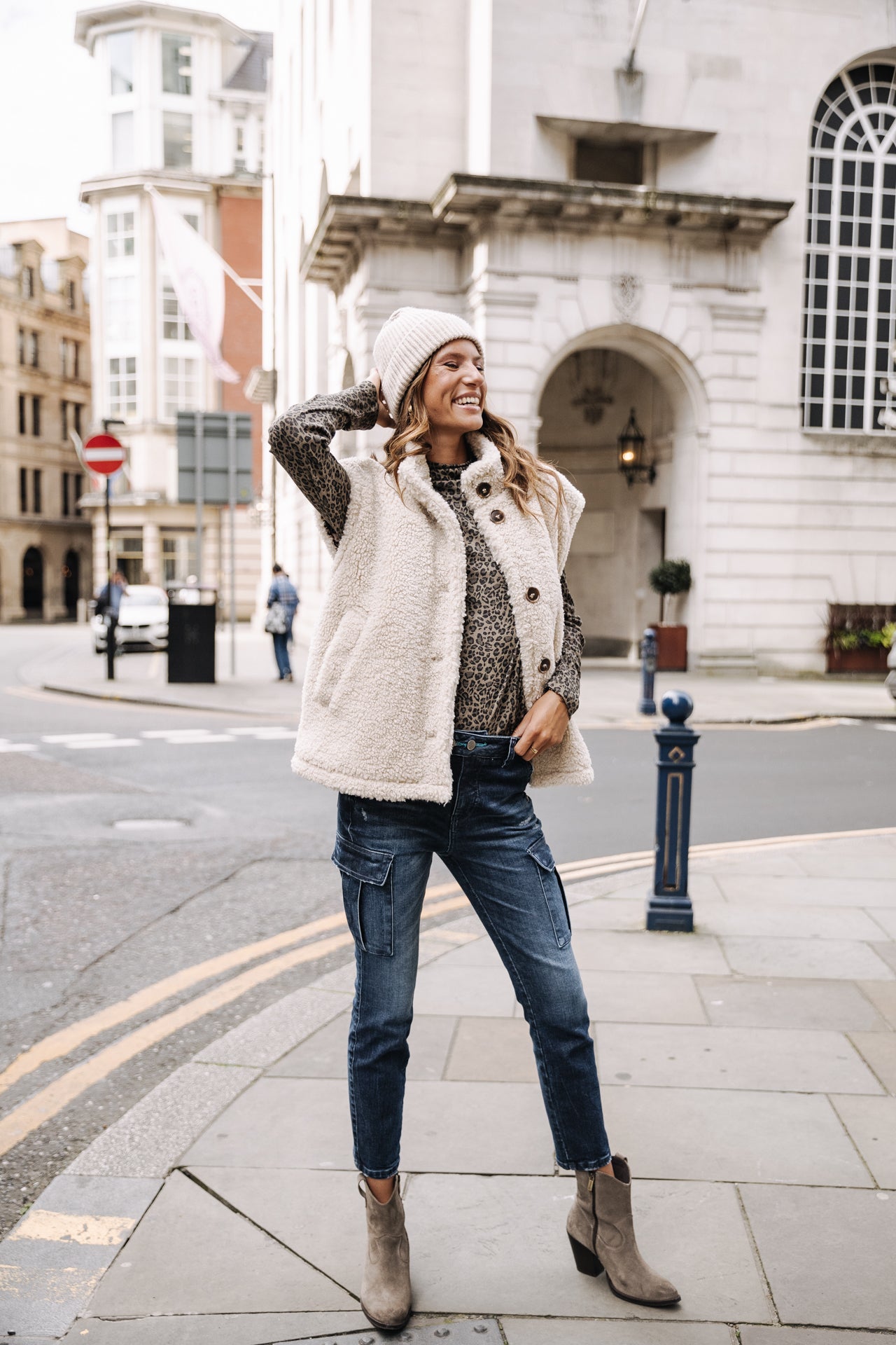 Jeans super slim cargo Femme Aria solva | Freeman T. Porter