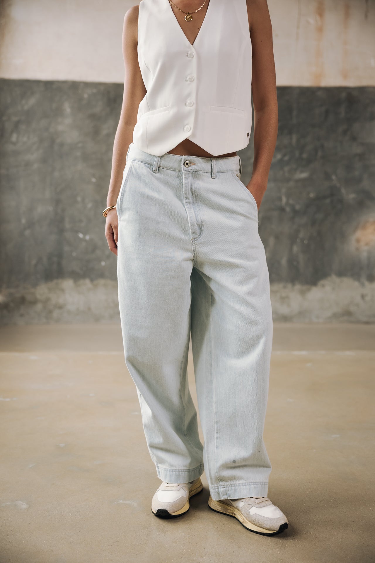 Vaqueros pierna globo Mujer Brooke Denim scala | Freeman T. Porter