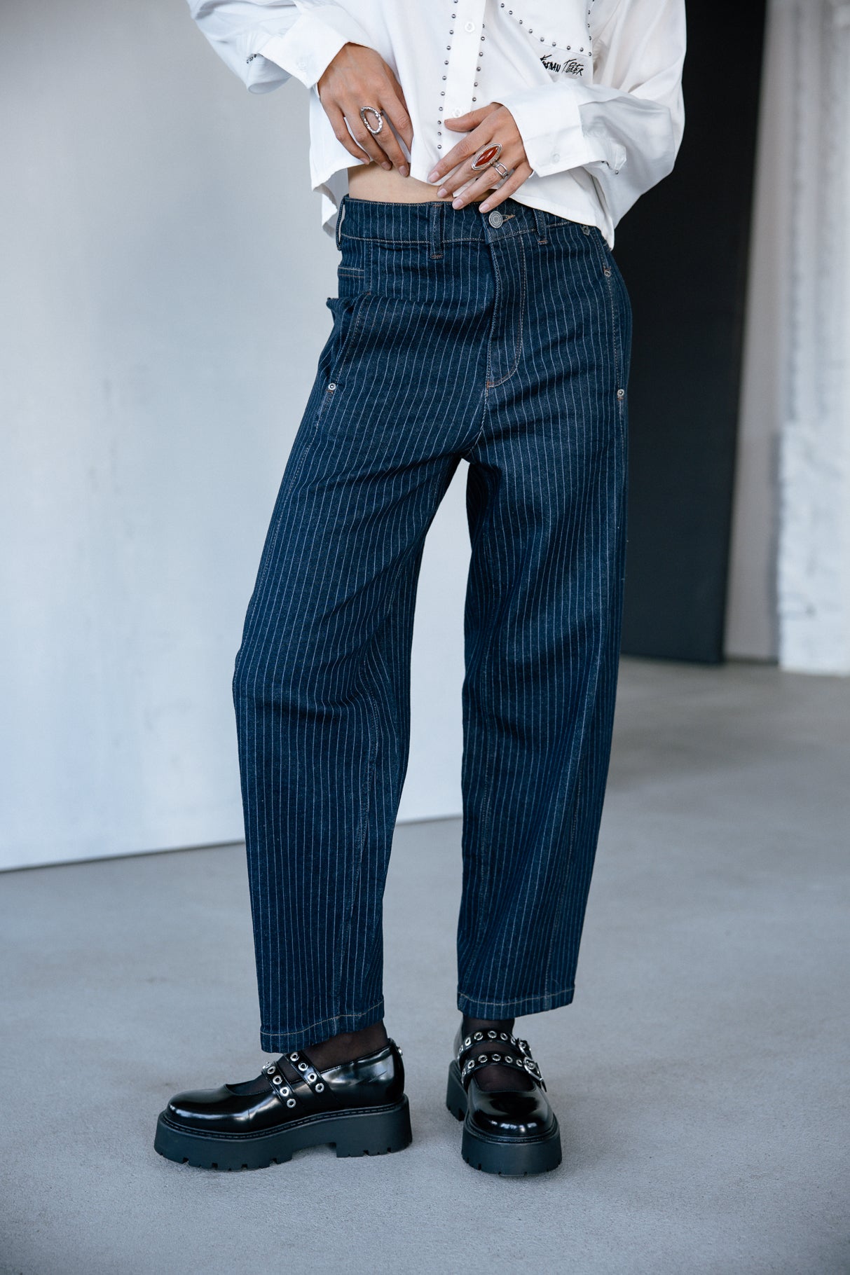 Jeans jambes ballons Femme Rosalia best laser | Freeman T. Porter