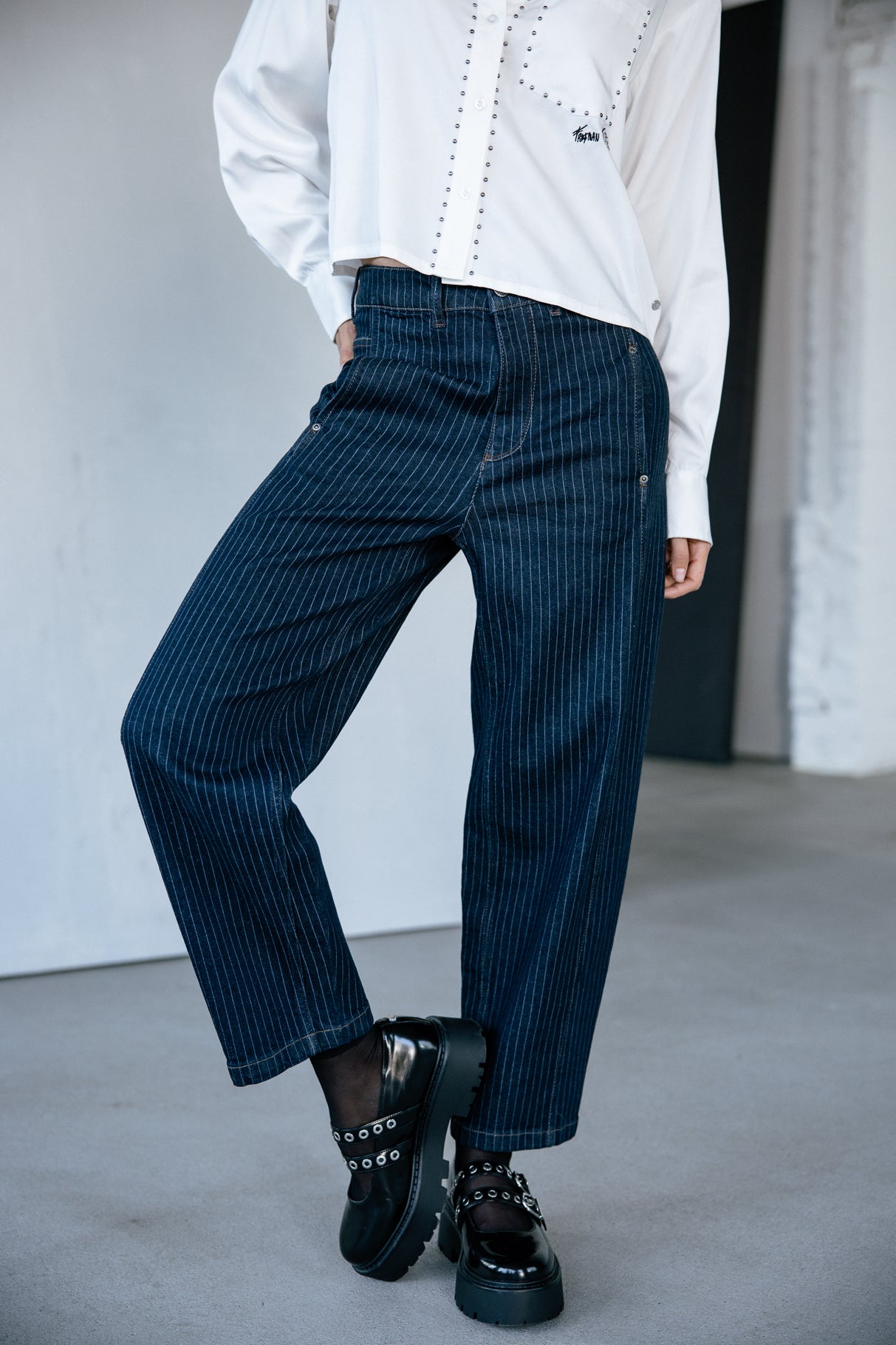 Jeans jambes ballons Femme Rosalia best laser | Freeman T. Porter