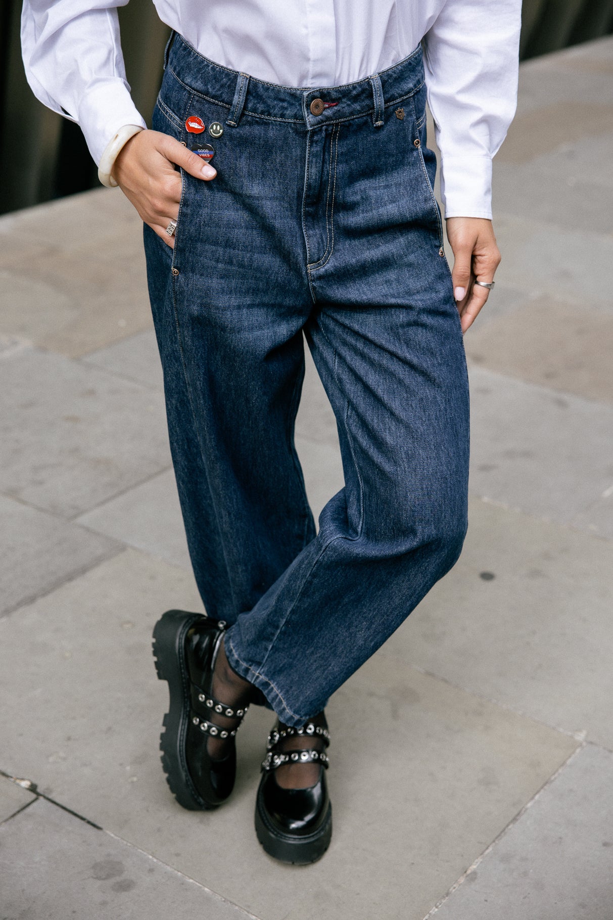 Jeans jambes ballons Rosalia Denim, wonder Freeman Porter