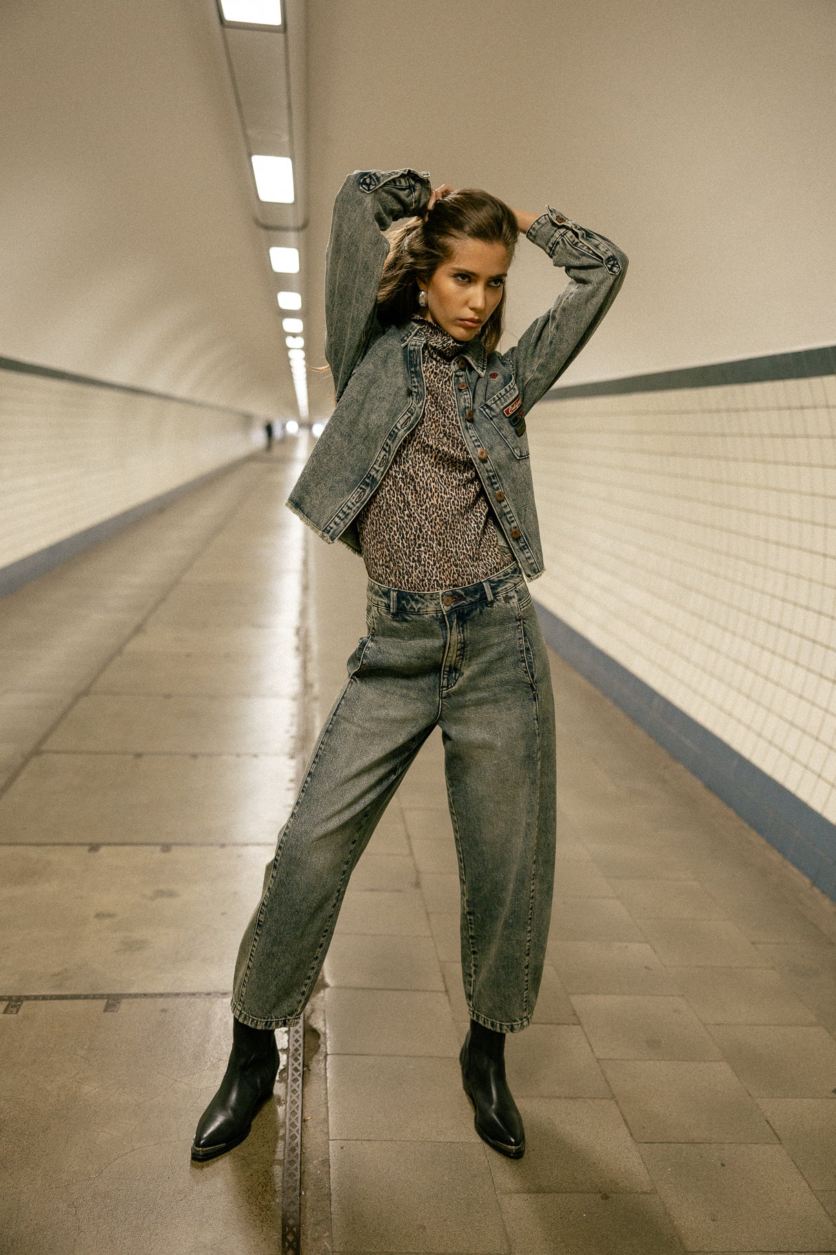 Jeans Legs Globos Mujer Rosalia Denim western | Freeman T. Porter