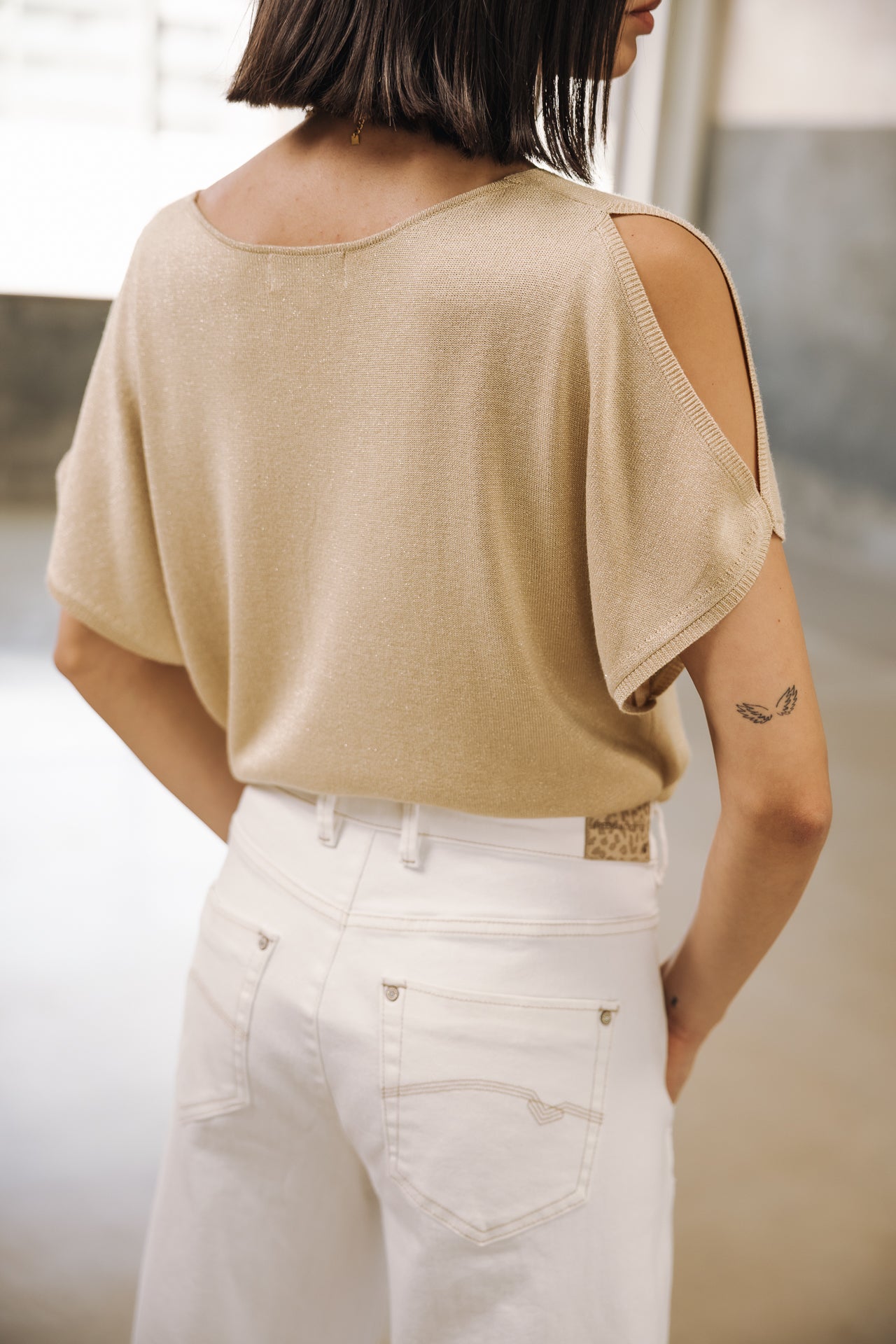 Cropped balloon pants Woman Rosalia Andalouisa off white | Freeman T. Porter