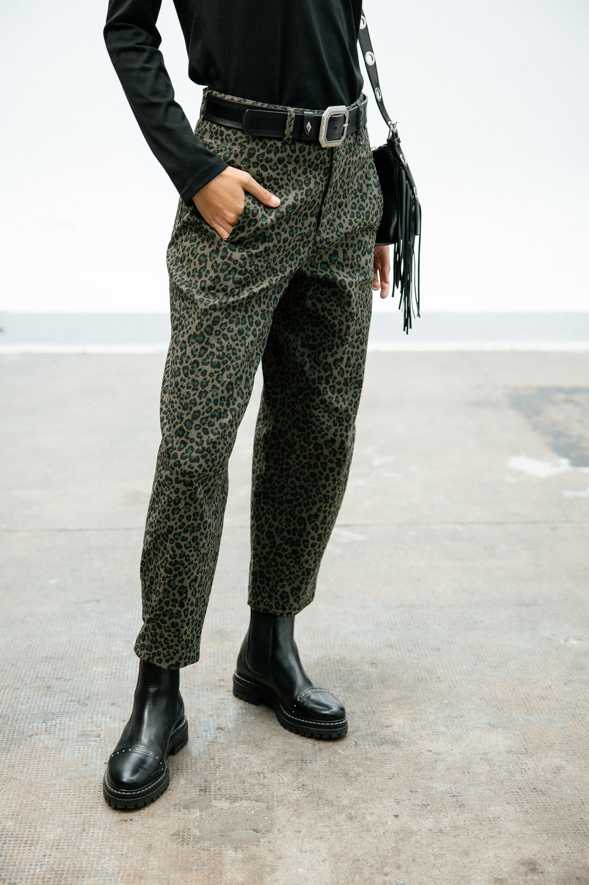 Pantalon jambes ballons Femme Rosalia Fawn original | Freeman T. Porter
