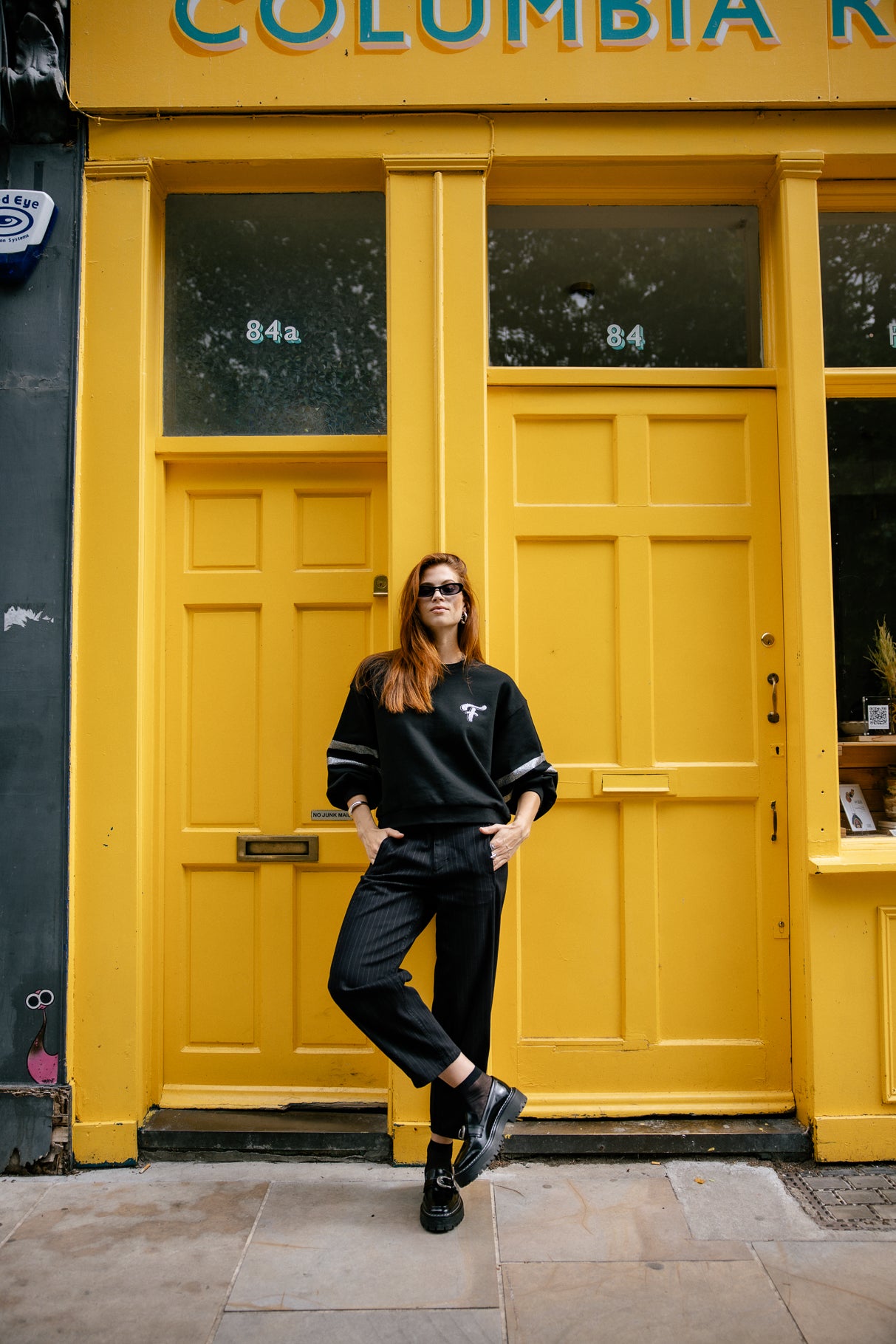 Pantalon jambes ballons Frau Rosalia Kult black | Freeman T. Porter