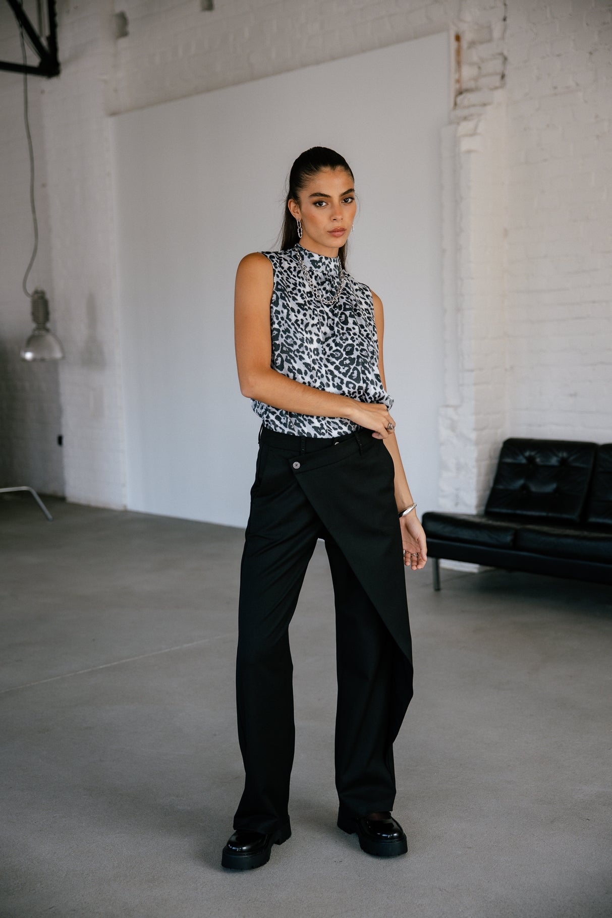 Pantalon portefeuille Femme Cassie Evenos black | Freeman T. Porter