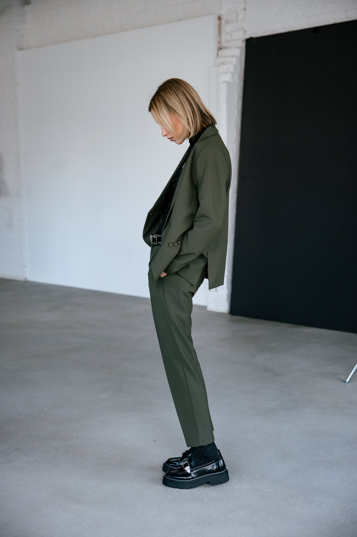 Pantalon slim Frau Willow Polyneo tea leaf | Freeman T. Porter