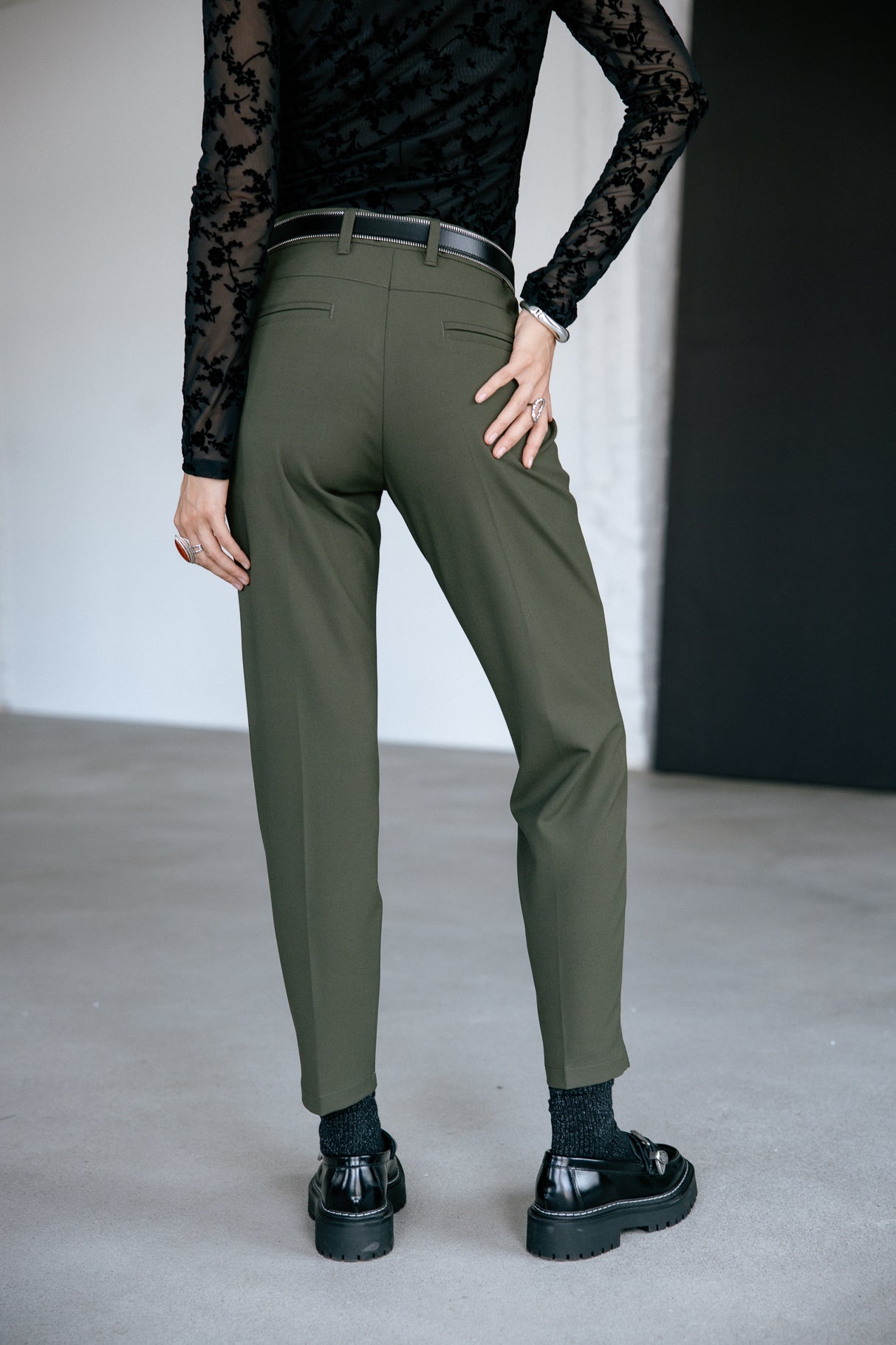 Pantalon slim Frau Willow Polyneo tea leaf | Freeman T. Porter