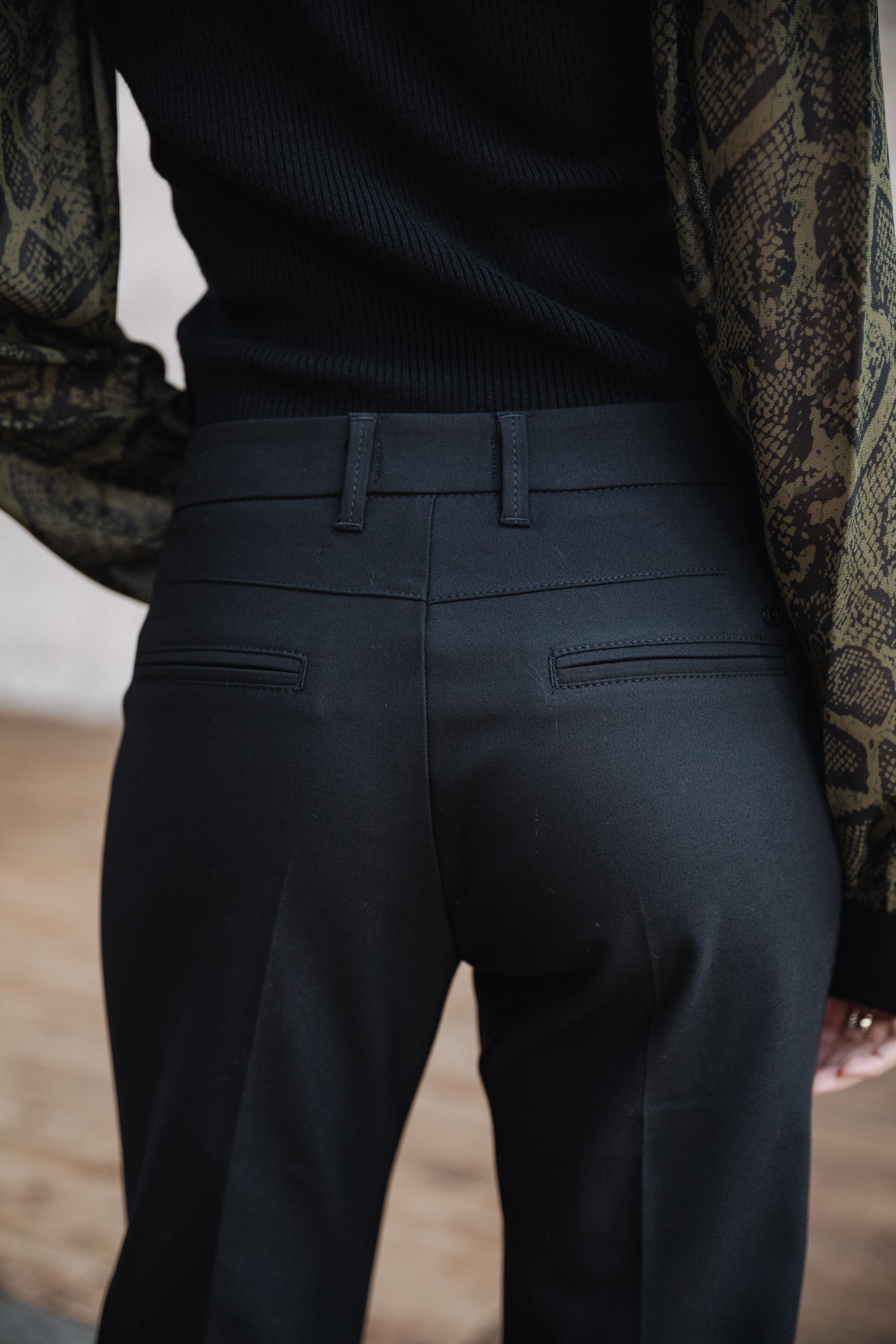 Pantalon slim Femme Willow Polyneo black | Freeman T. Porter