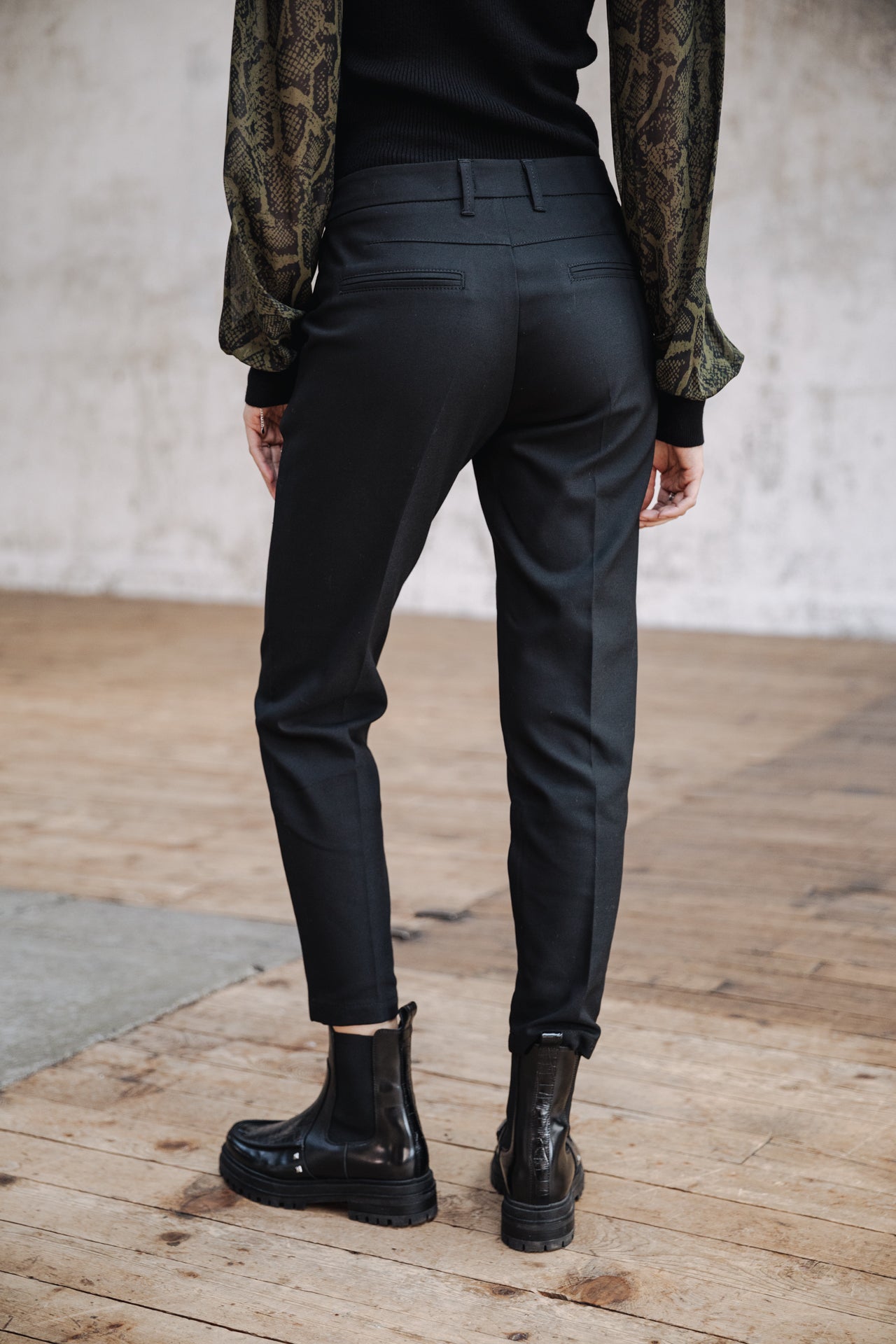 Pantalon slim Femme Willow Polyneo black | Freeman T. Porter