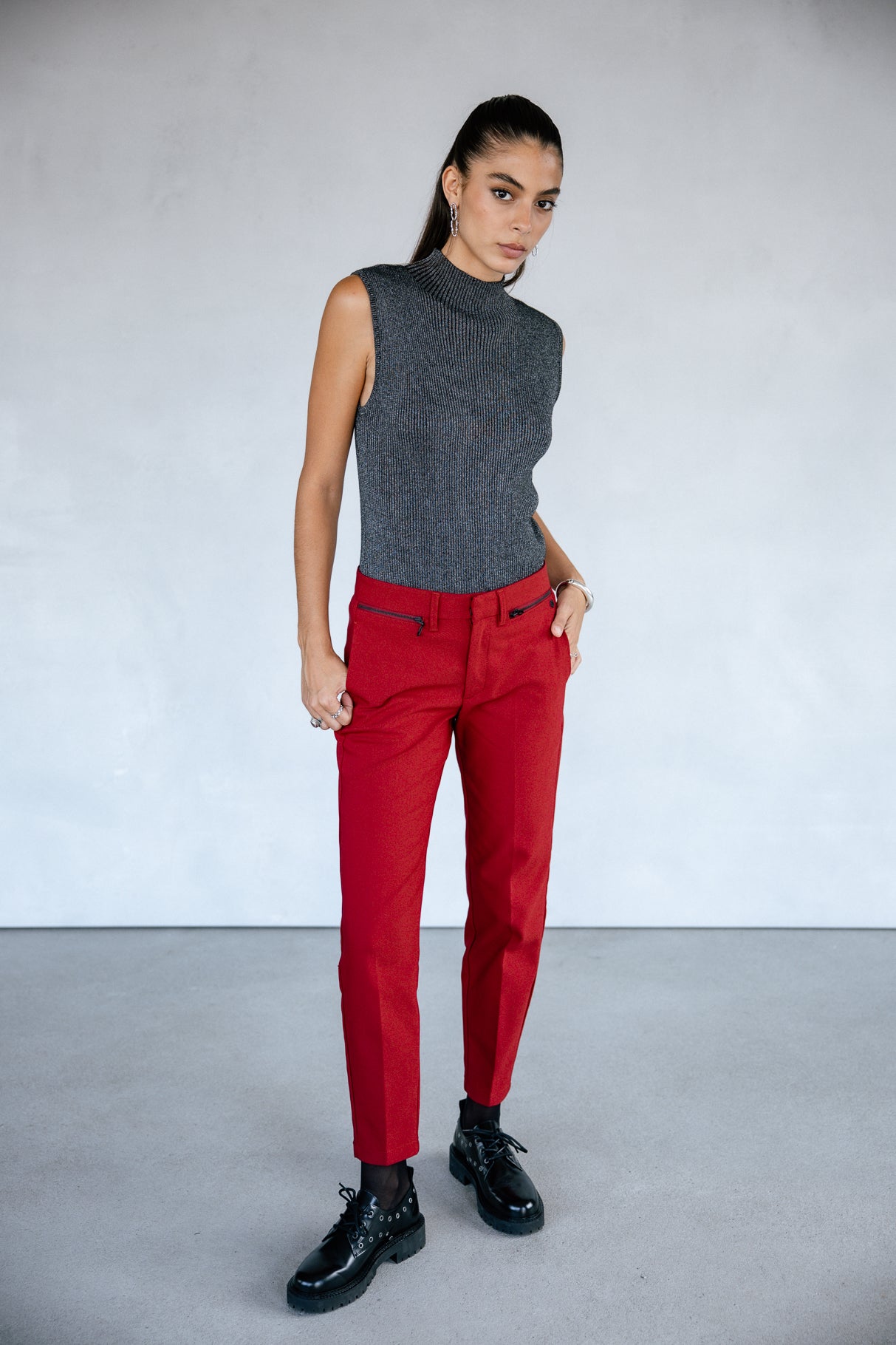 Pantalon slim Femme Willow Polyneo winery | Freeman T. Porter