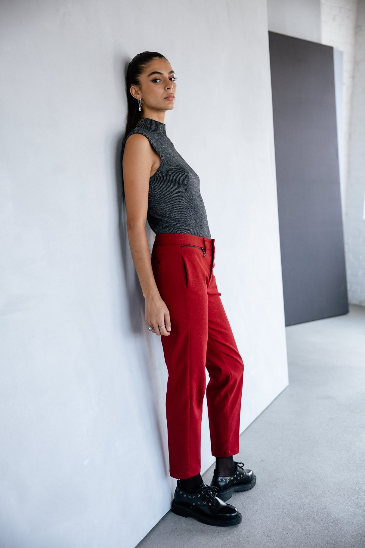 Pantalon slim Frau Willow Polyneo winery | Freeman T. Porter