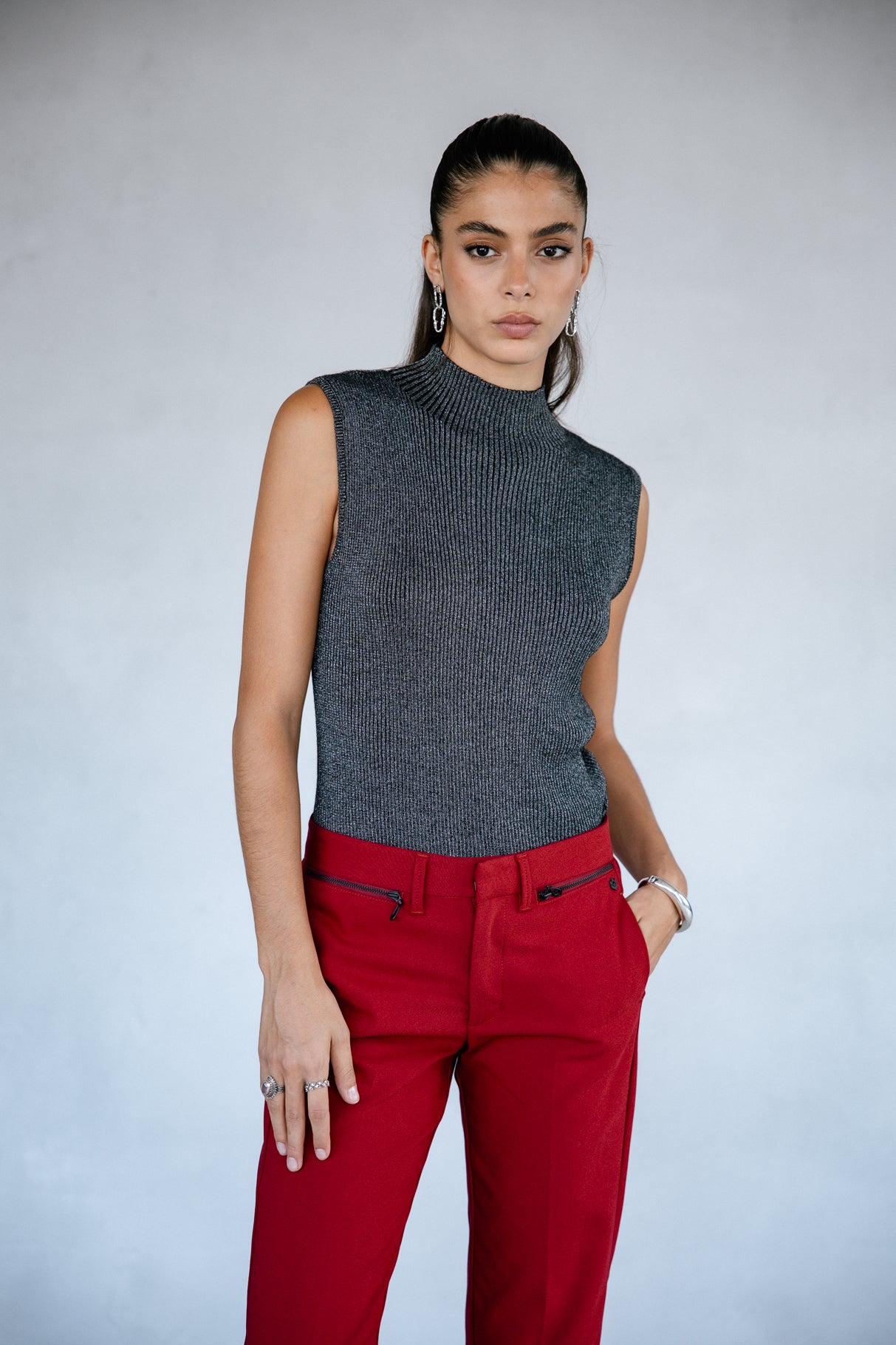 Pantalon slim Frau Willow Polyneo winery | Freeman T. Porter