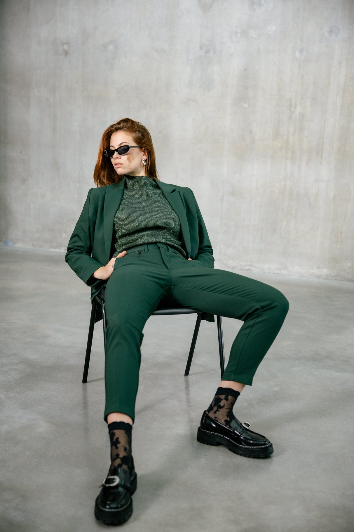 Pantalon slim Frau Willow Polyneo green gables | Freeman T. Porter
